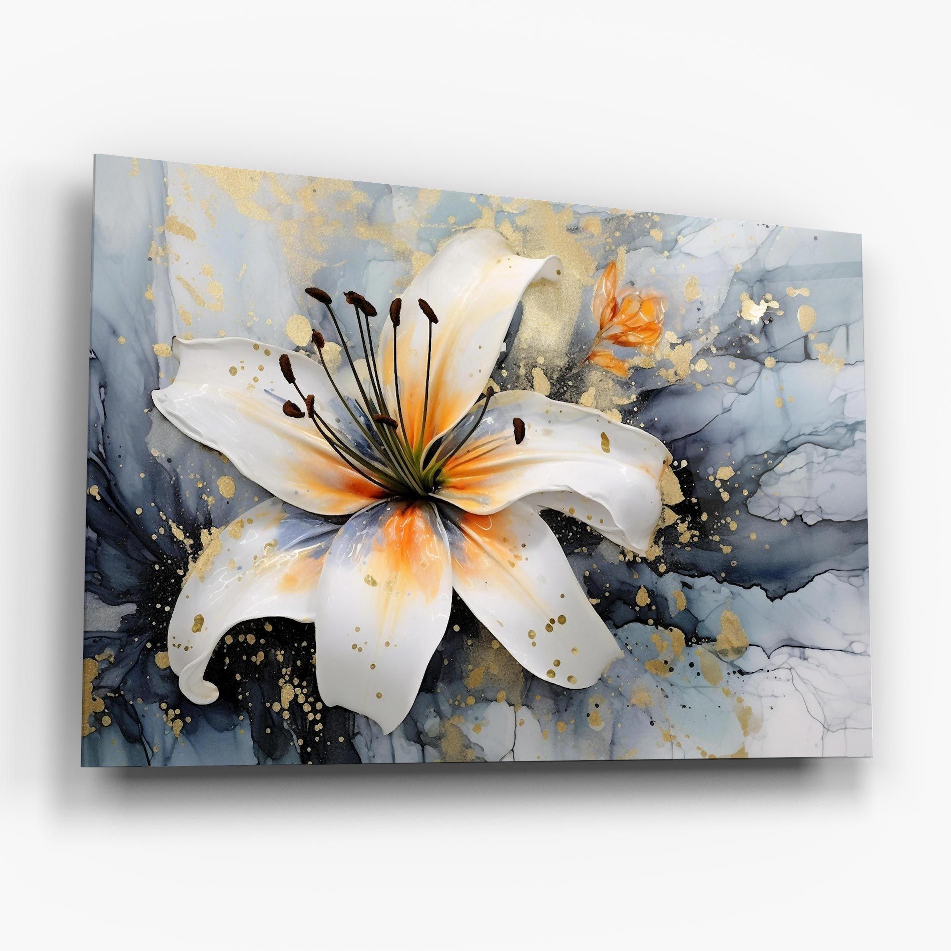 Lily With Orange Painting mockup 6