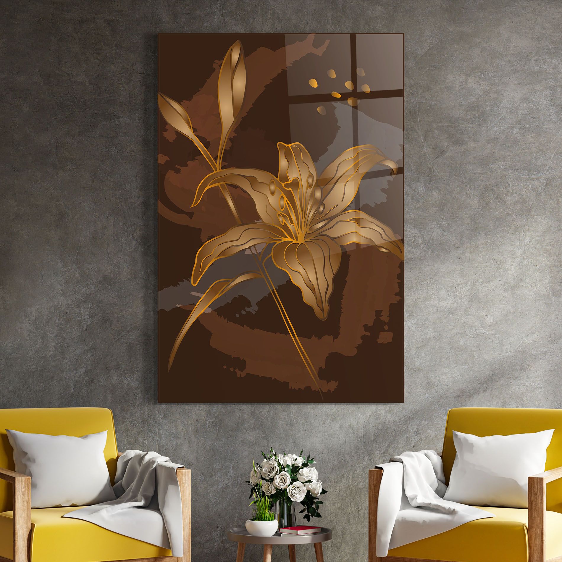 Gold Brown Lily mockup 4