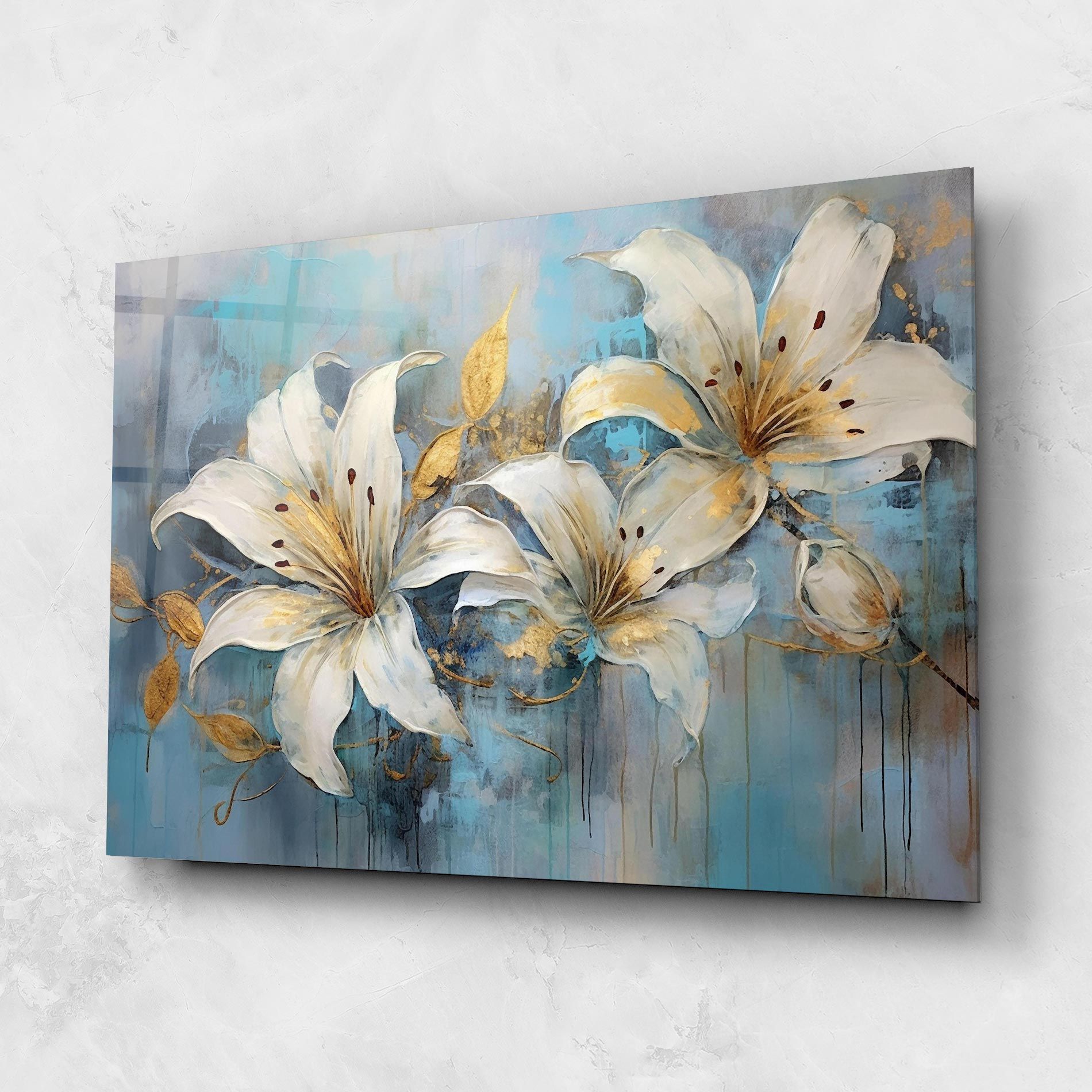 Lily With Gold Painting mockup 1