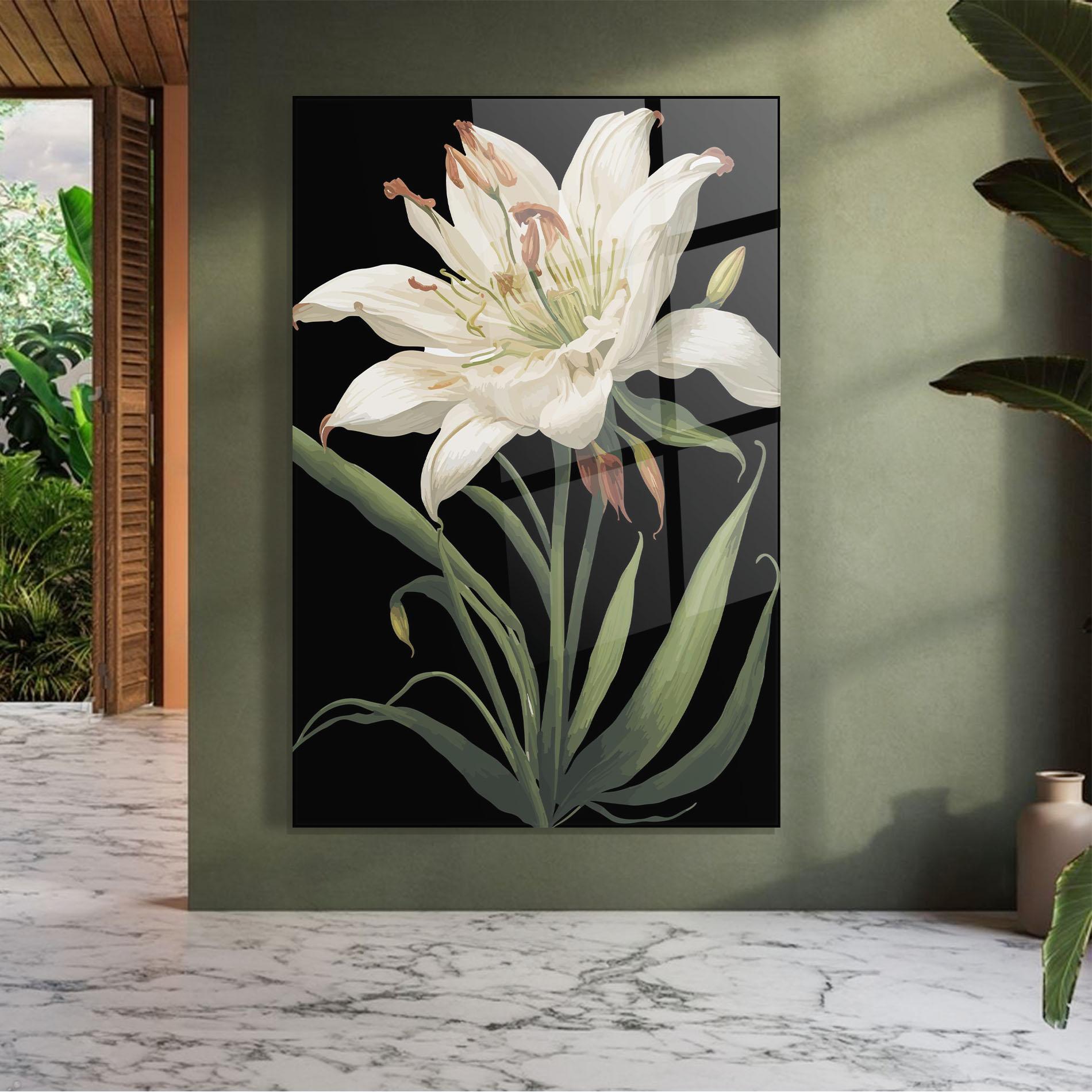 Üvegkép Columbia White Lily mockup 7