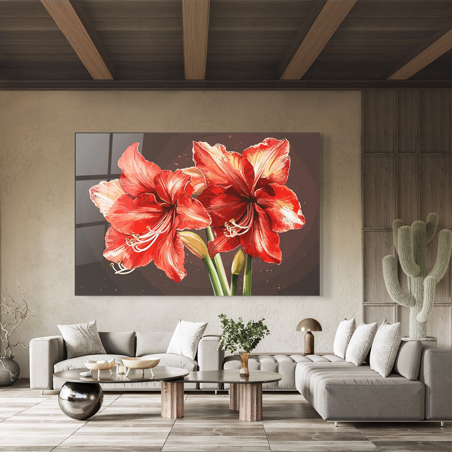 Orange Pretty Lily mockup 8