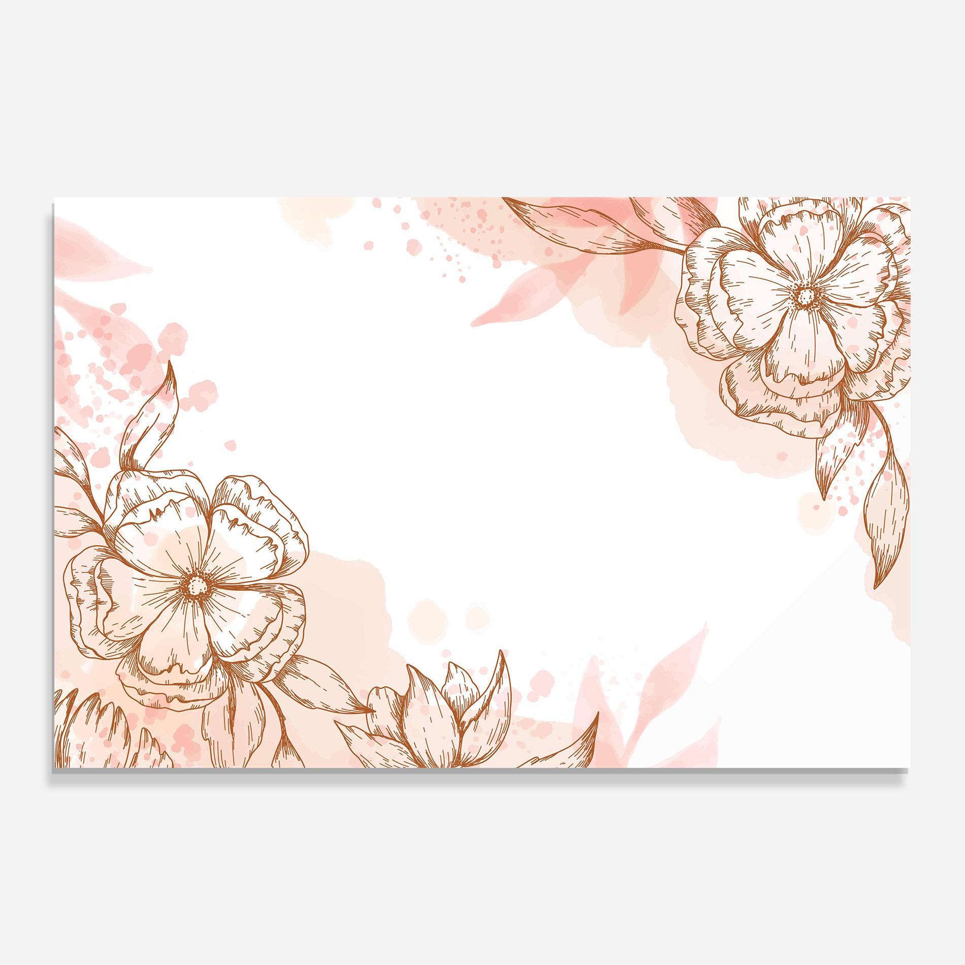 Üvegkép Red Brown Line mockup 0