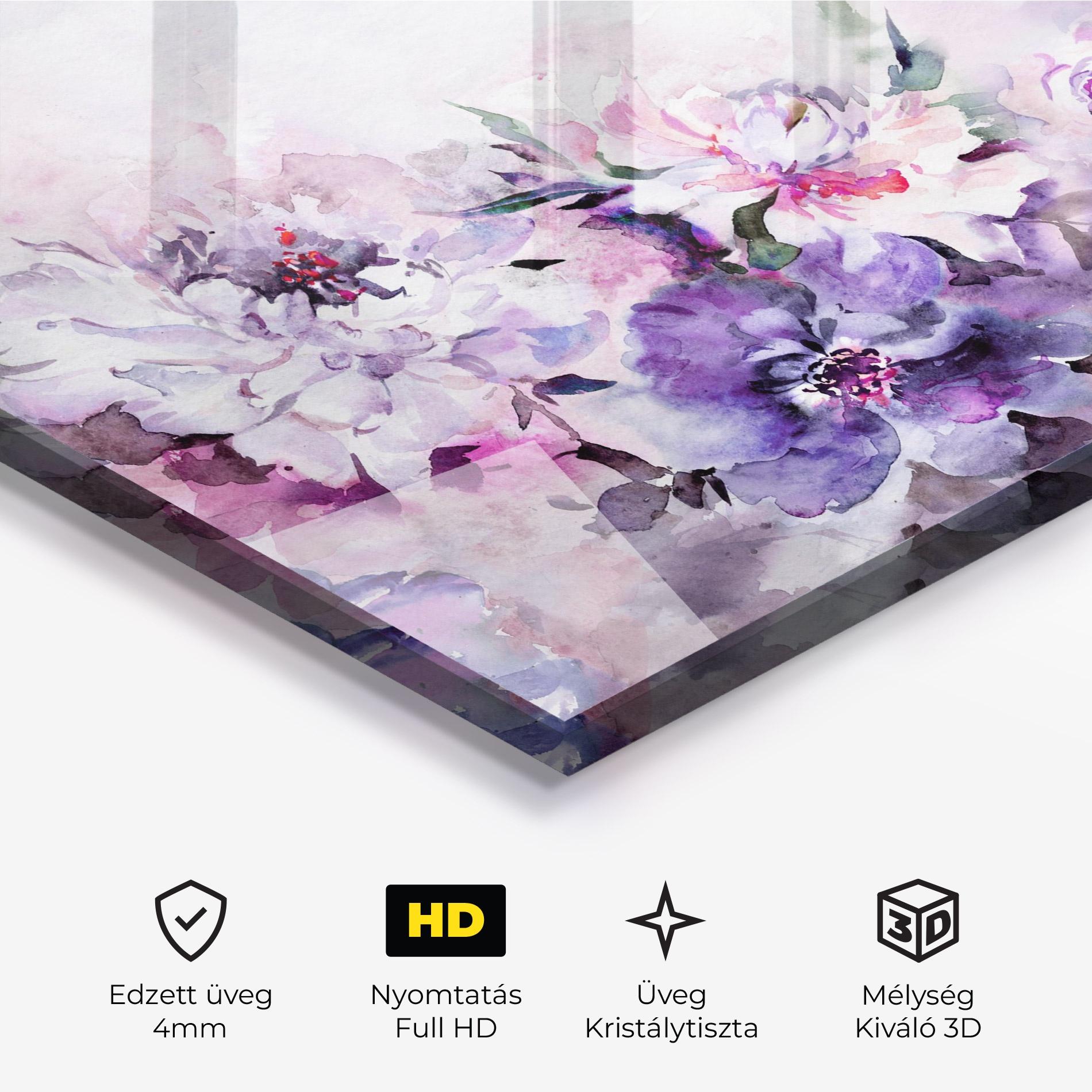 Üvegkép Buchet Multicolor mockup 3