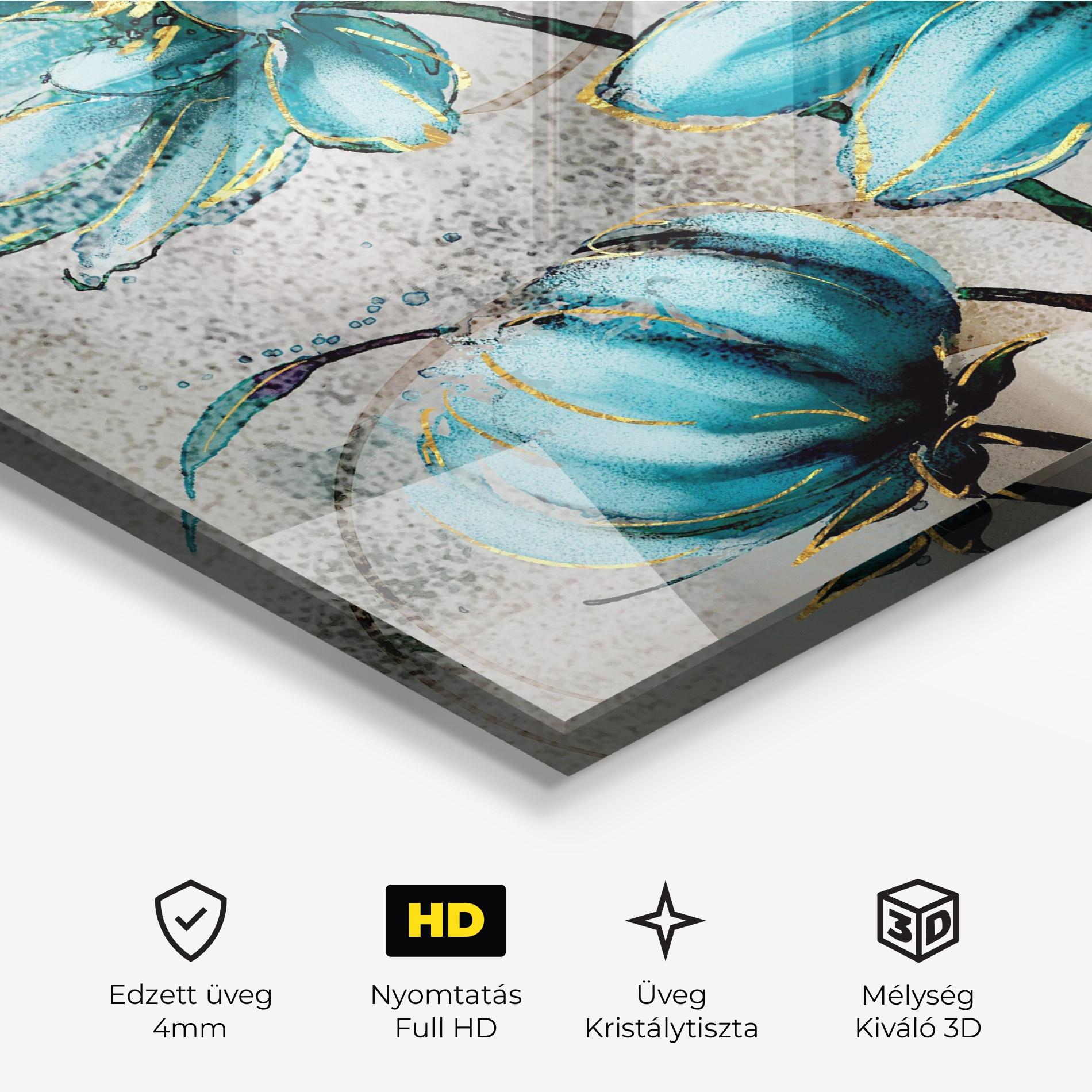 Üvegkép Bujori Albastri mockup 3