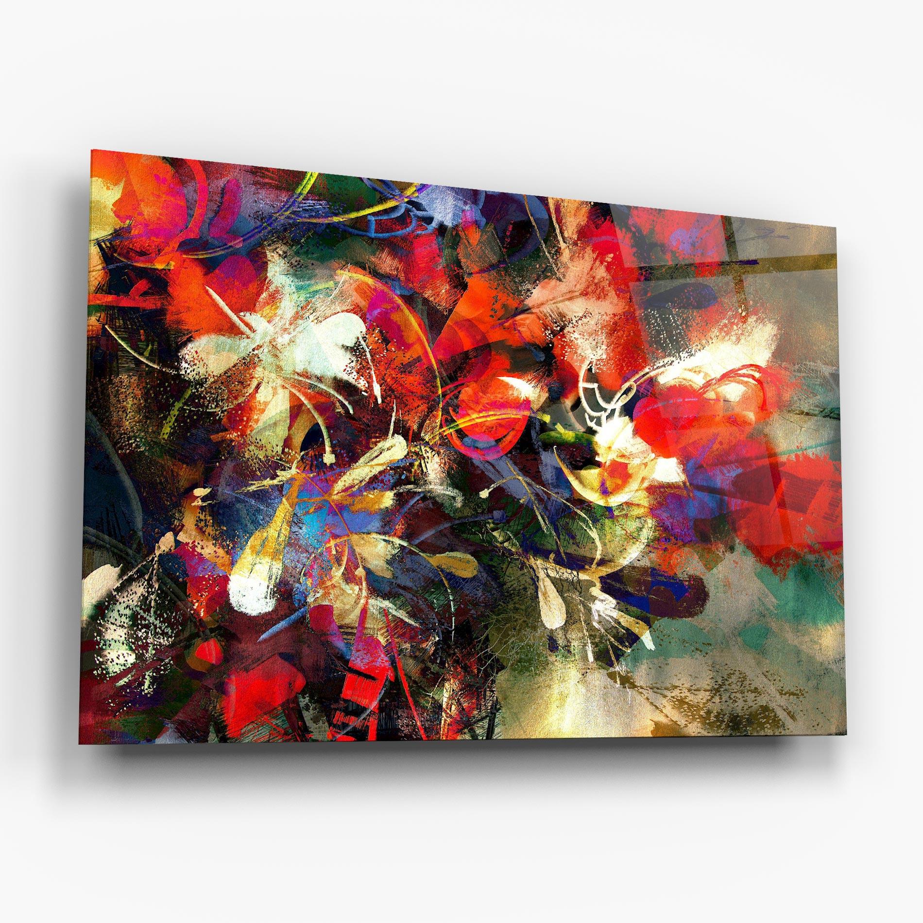 Üvegkép Flori Abstracte mockup 6