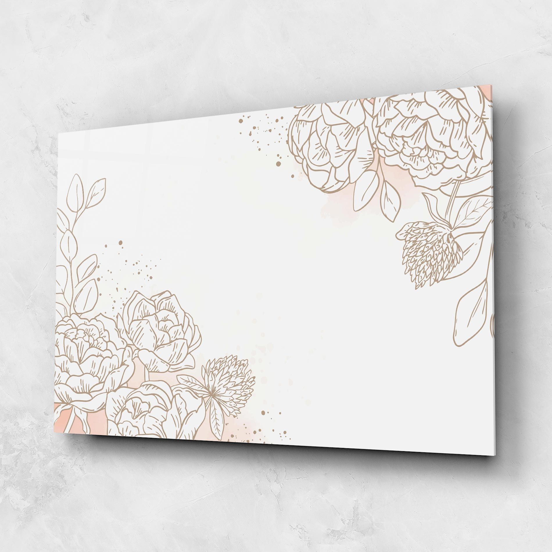 Cream Line Flower mockup 1