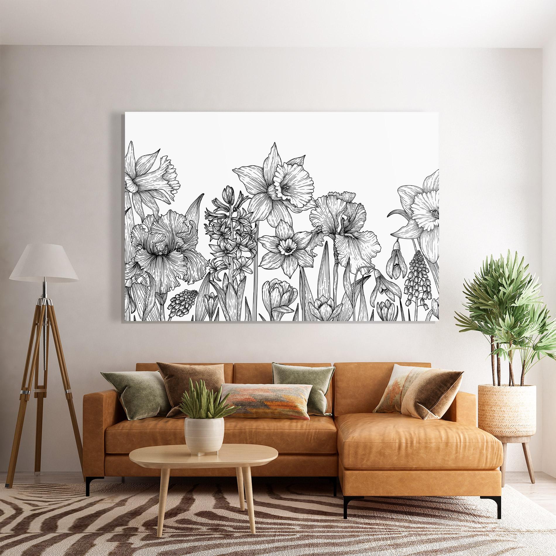 Üvegkép Black Line Plant mockup 7