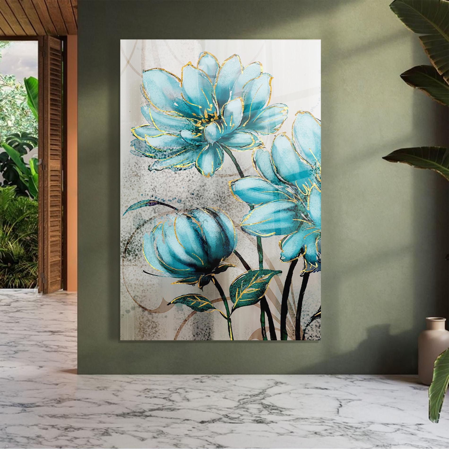 Üvegkép Bujori Albastri mockup 7