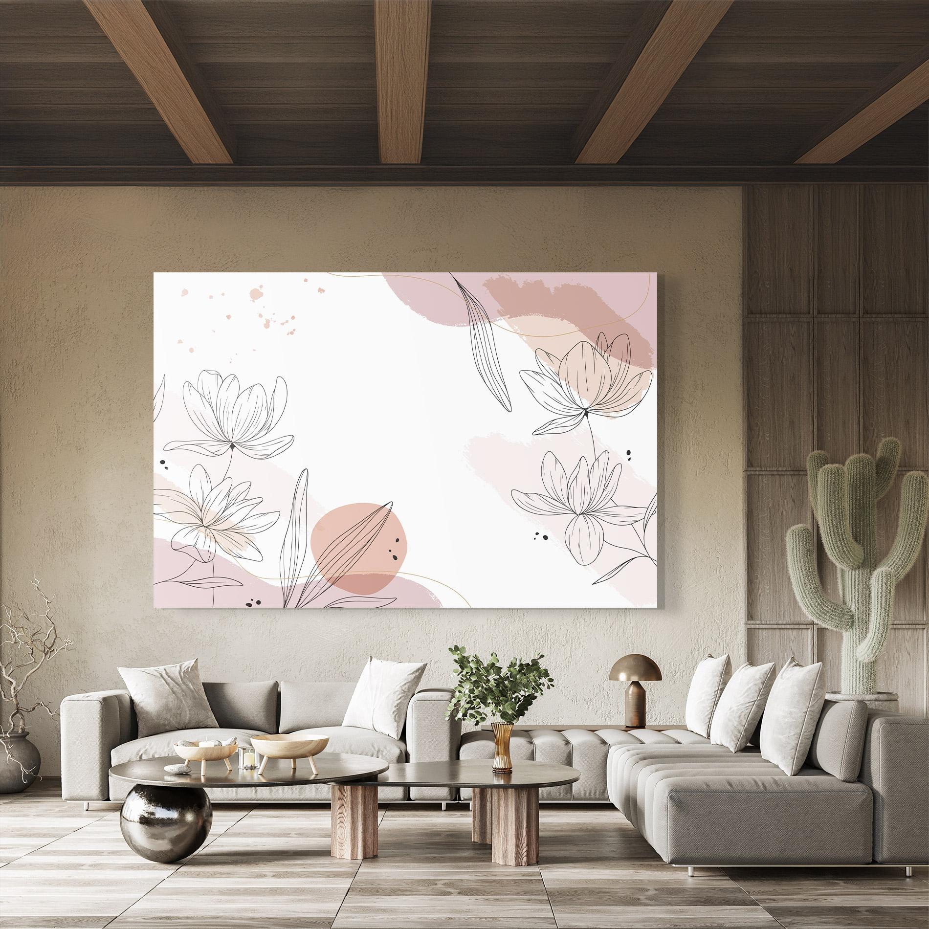 Üvegkép Black Pink Line mockup 8