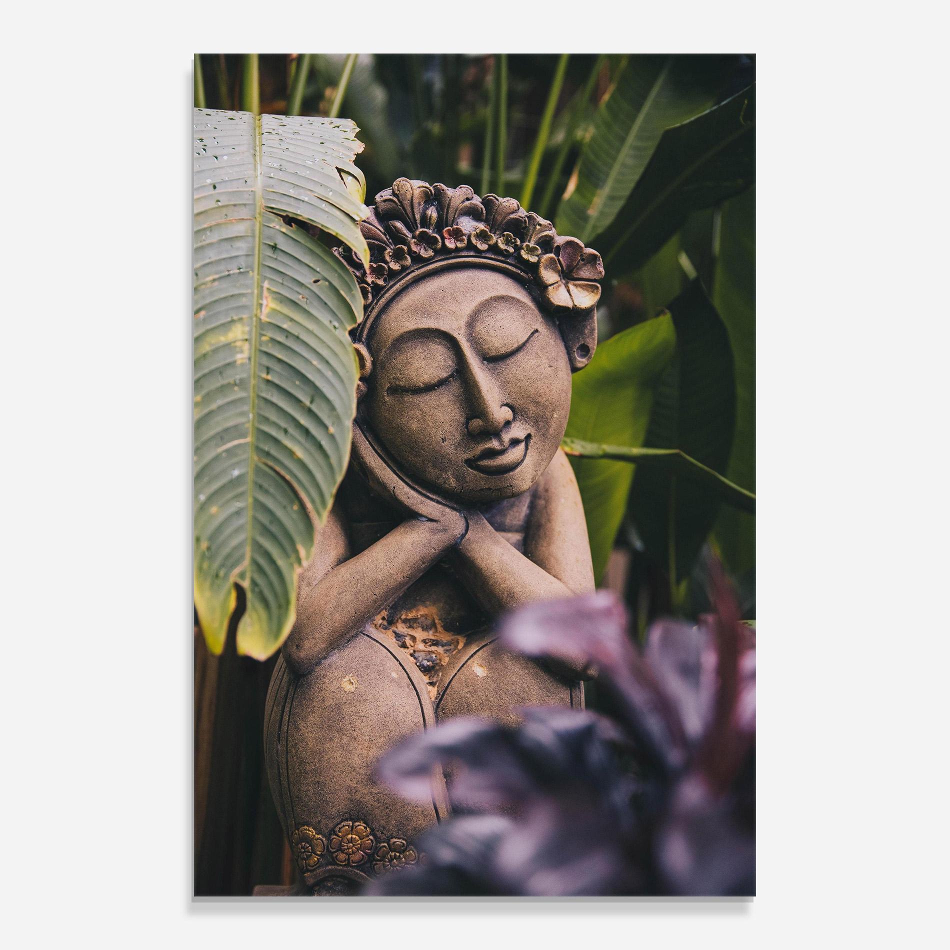 Üvegkép Exotic Statue mockup 0