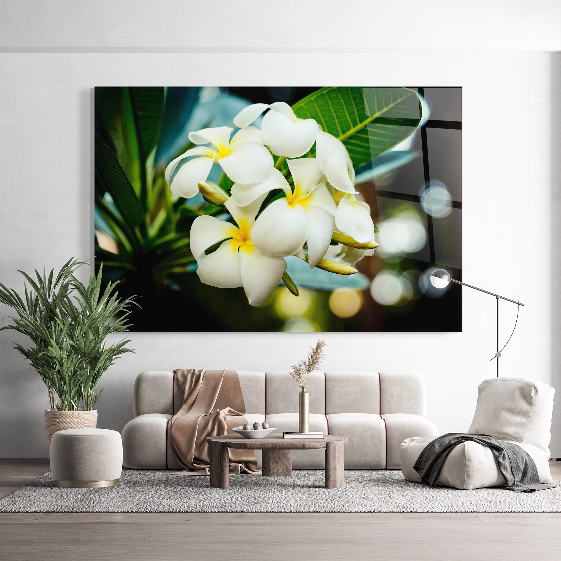 Üvegkép Beautiful White Exotic mockup 9