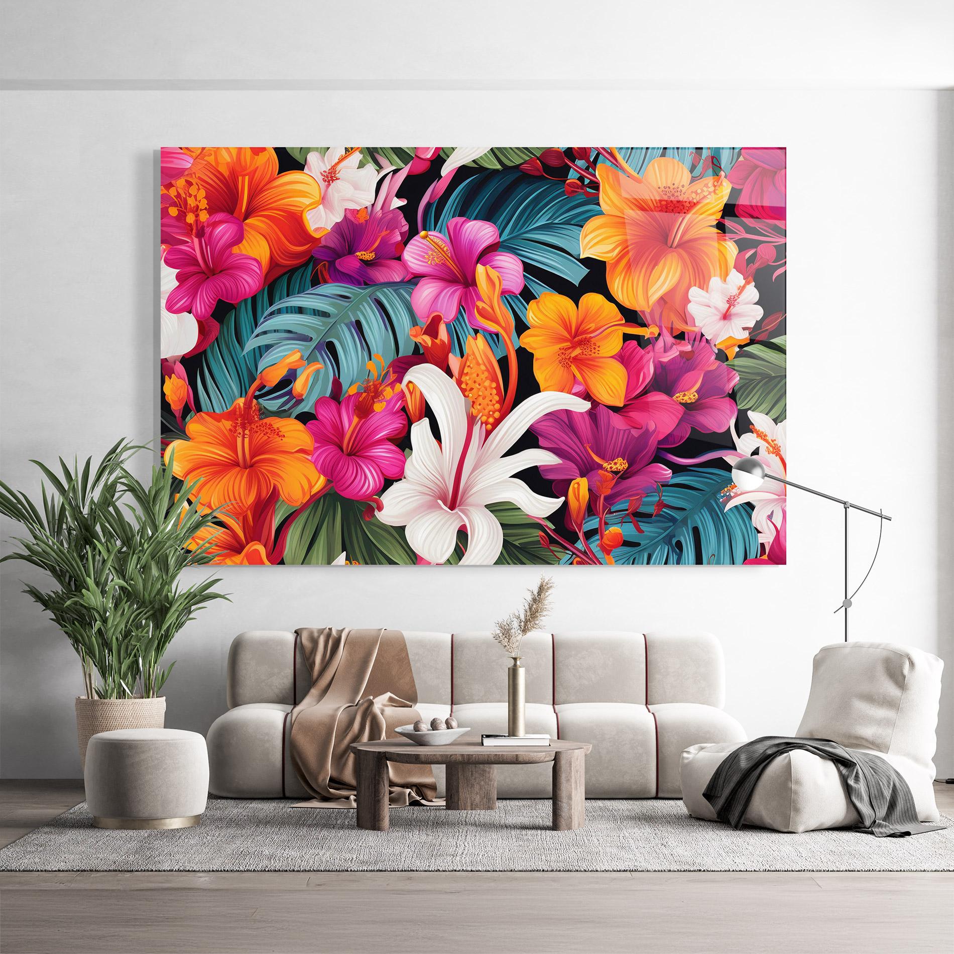 Üvegkép Exotic Patern mockup 9