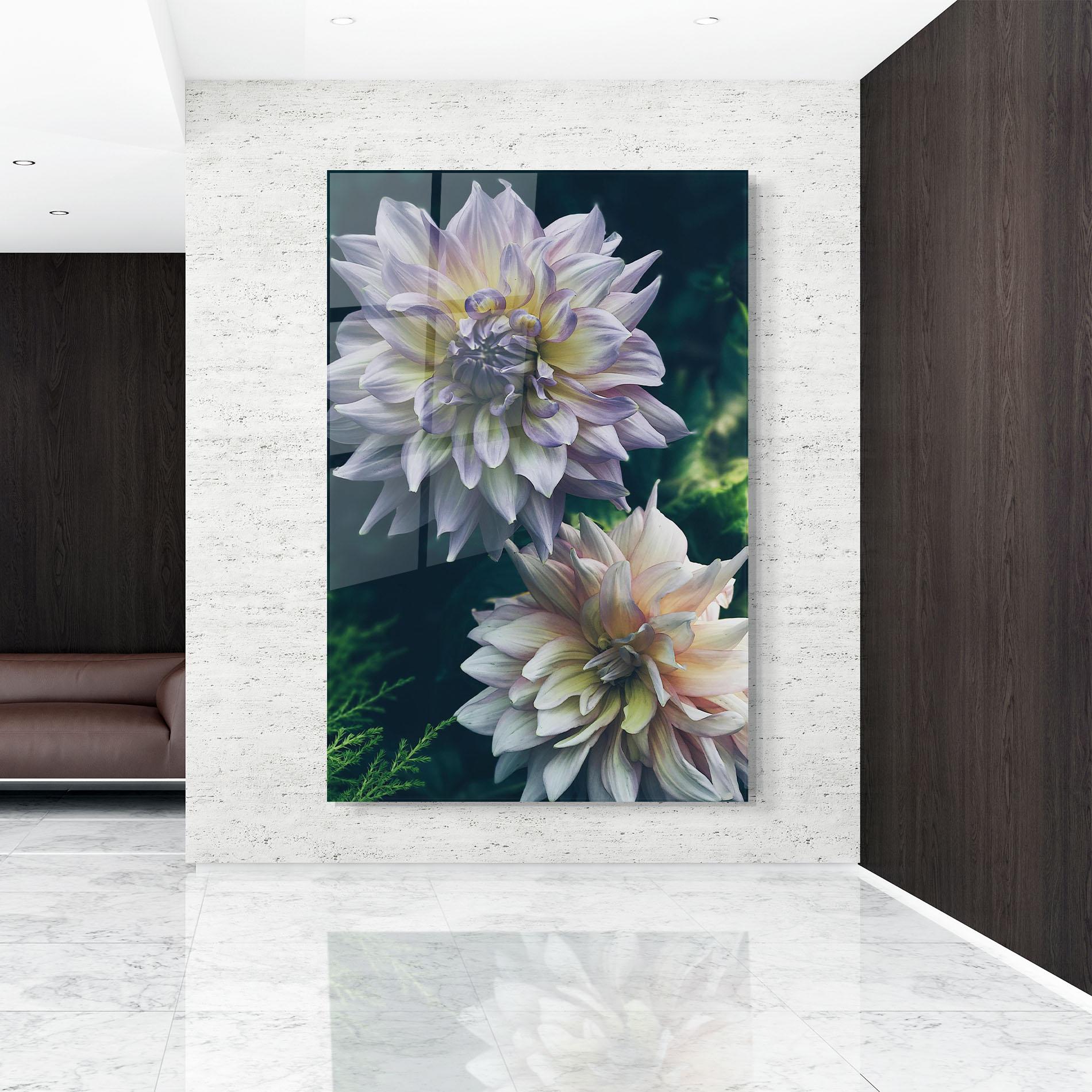 Üvegkép Dahlia Flowers mockup 9