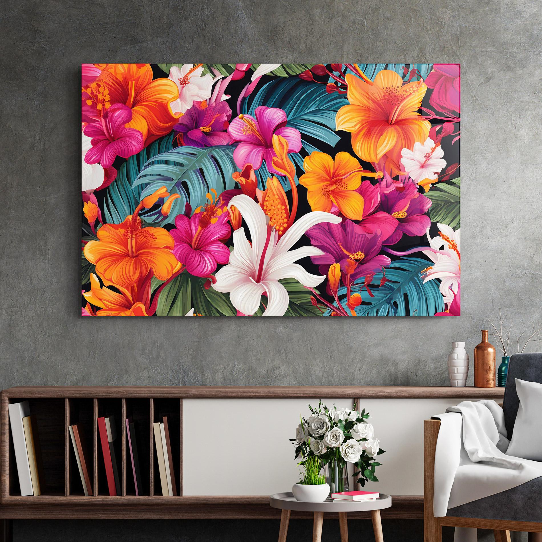 Üvegkép Exotic Patern mockup 2