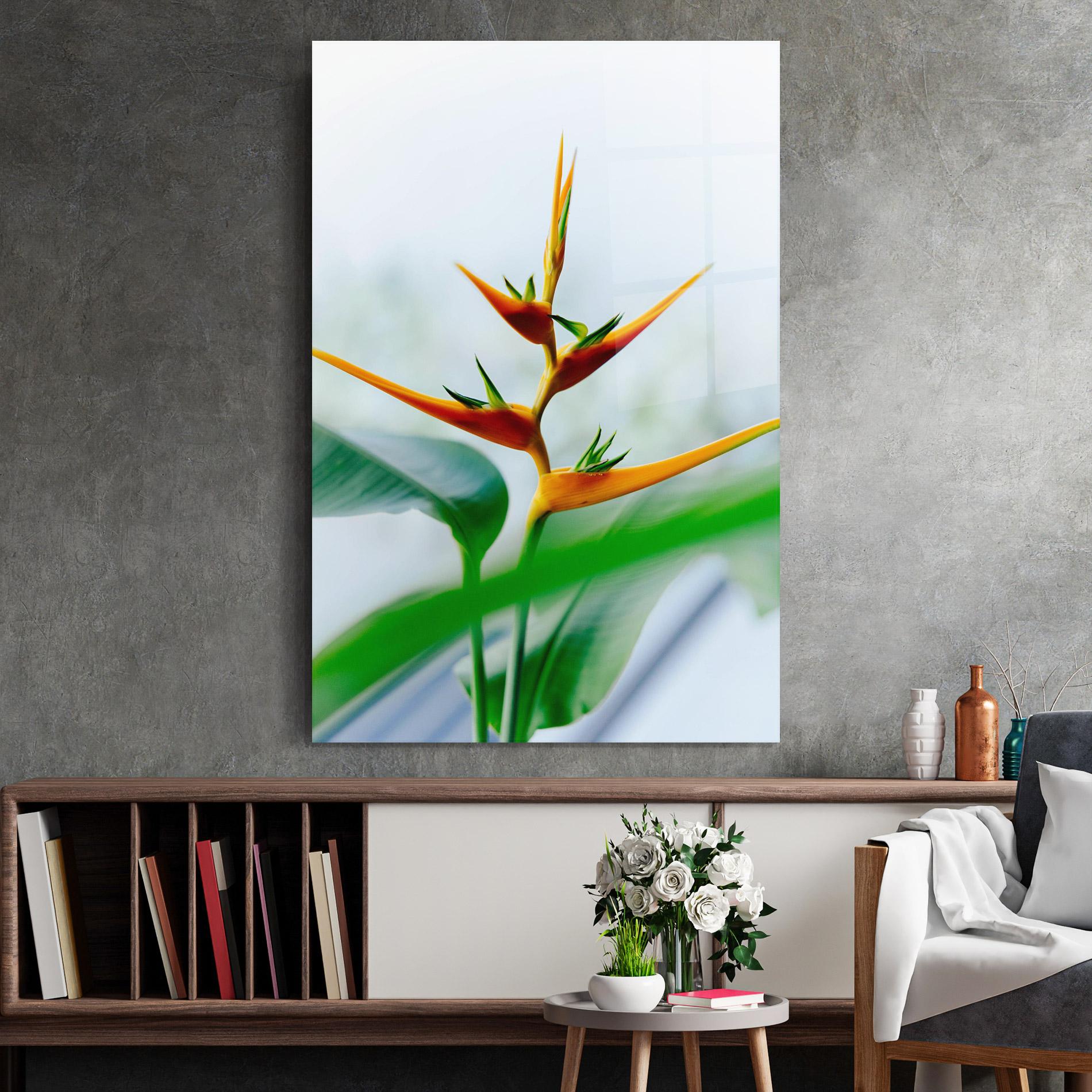 Üvegkép Exotic Orange Green mockup 2