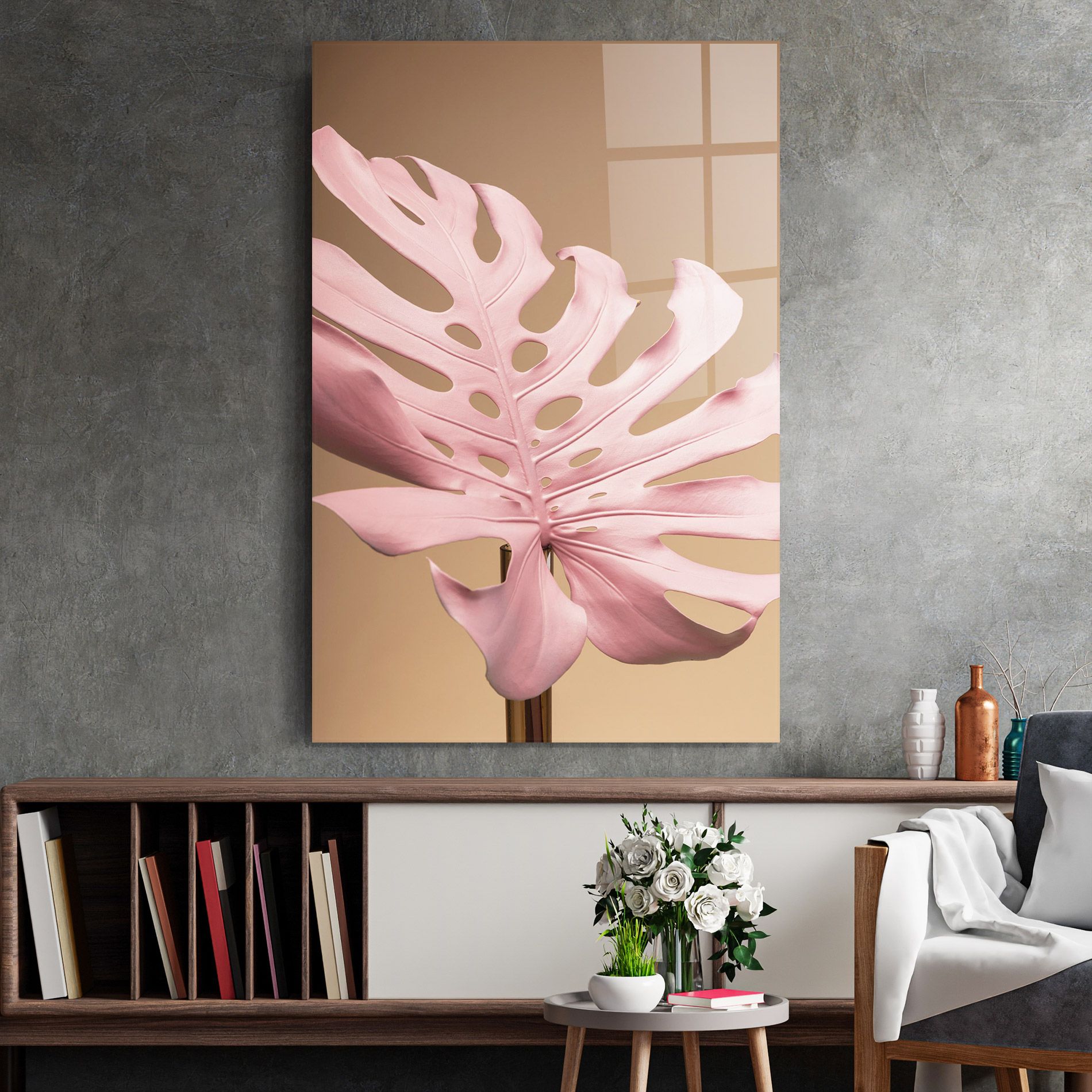 Exotic Pink Leaf mockup 2