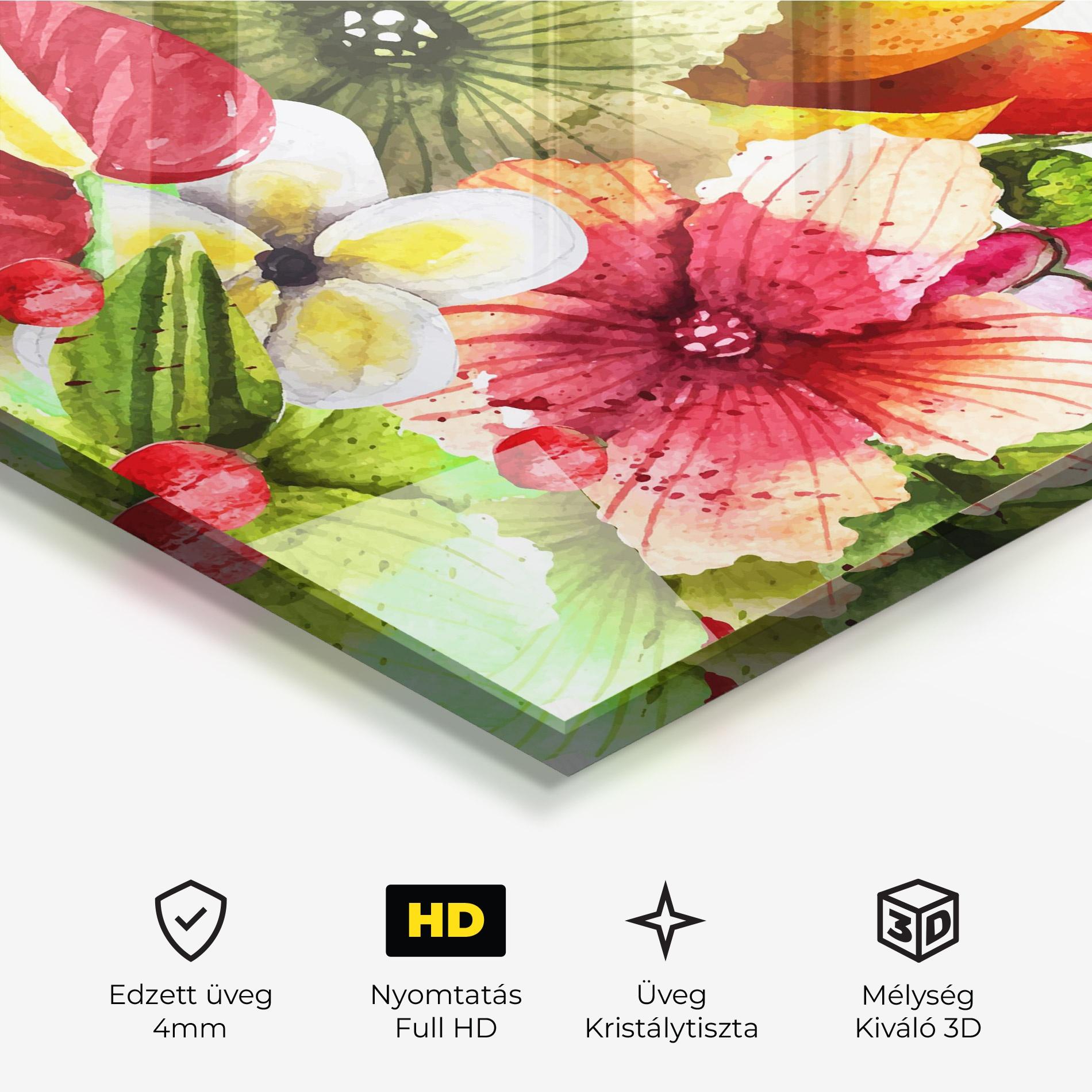 Üvegkép Exotic Green Orange mockup 3