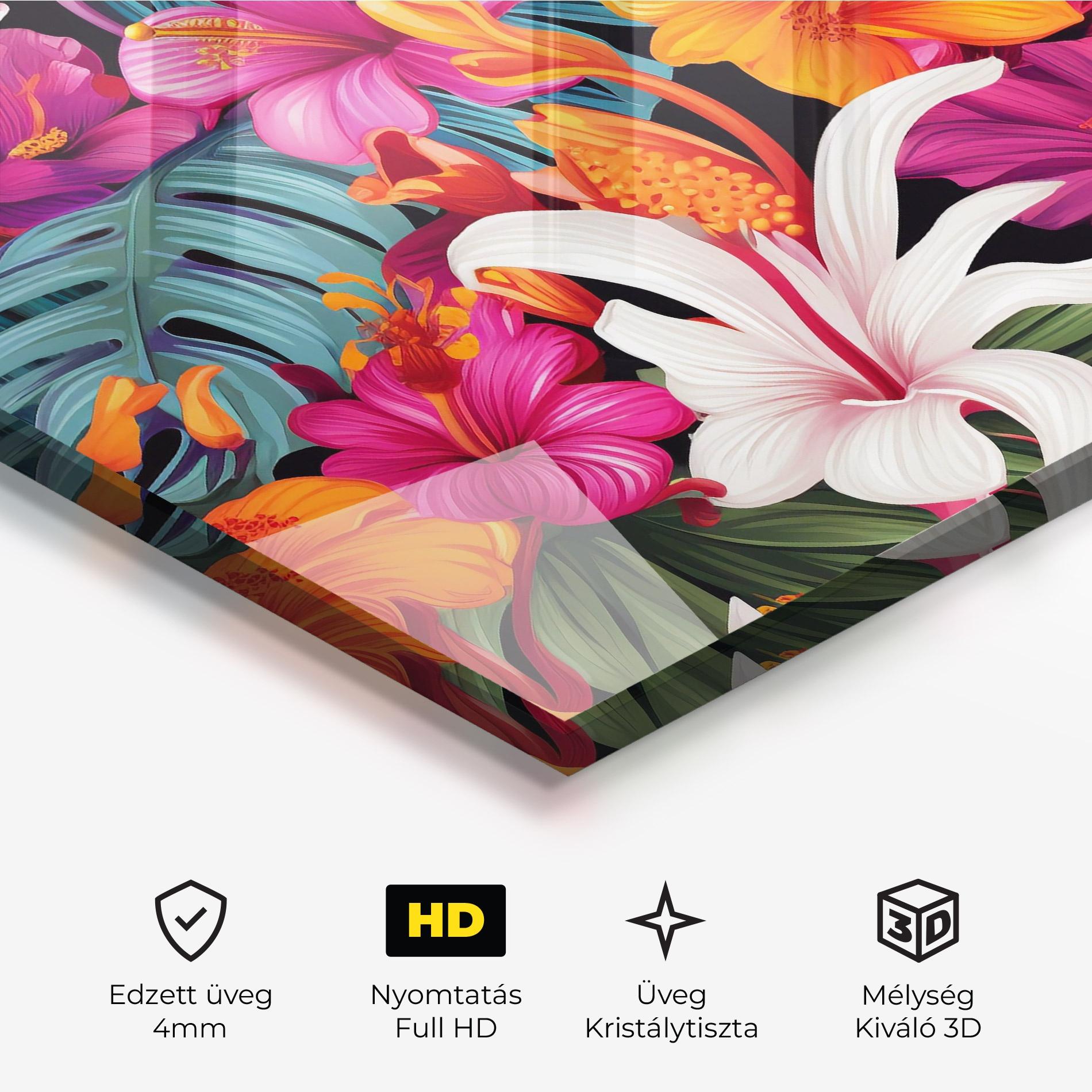 Üvegkép Exotic Patern mockup 3