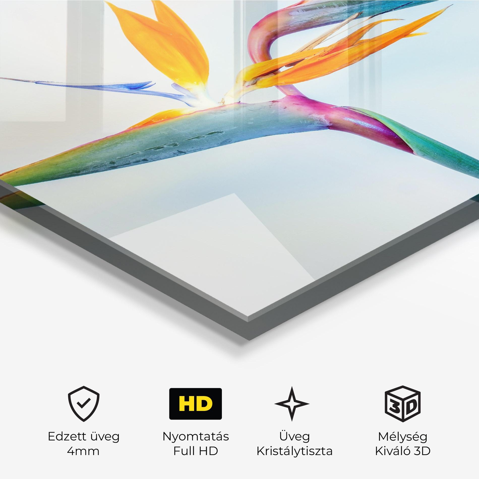 Üvegkép Green Orange Exotic mockup 3