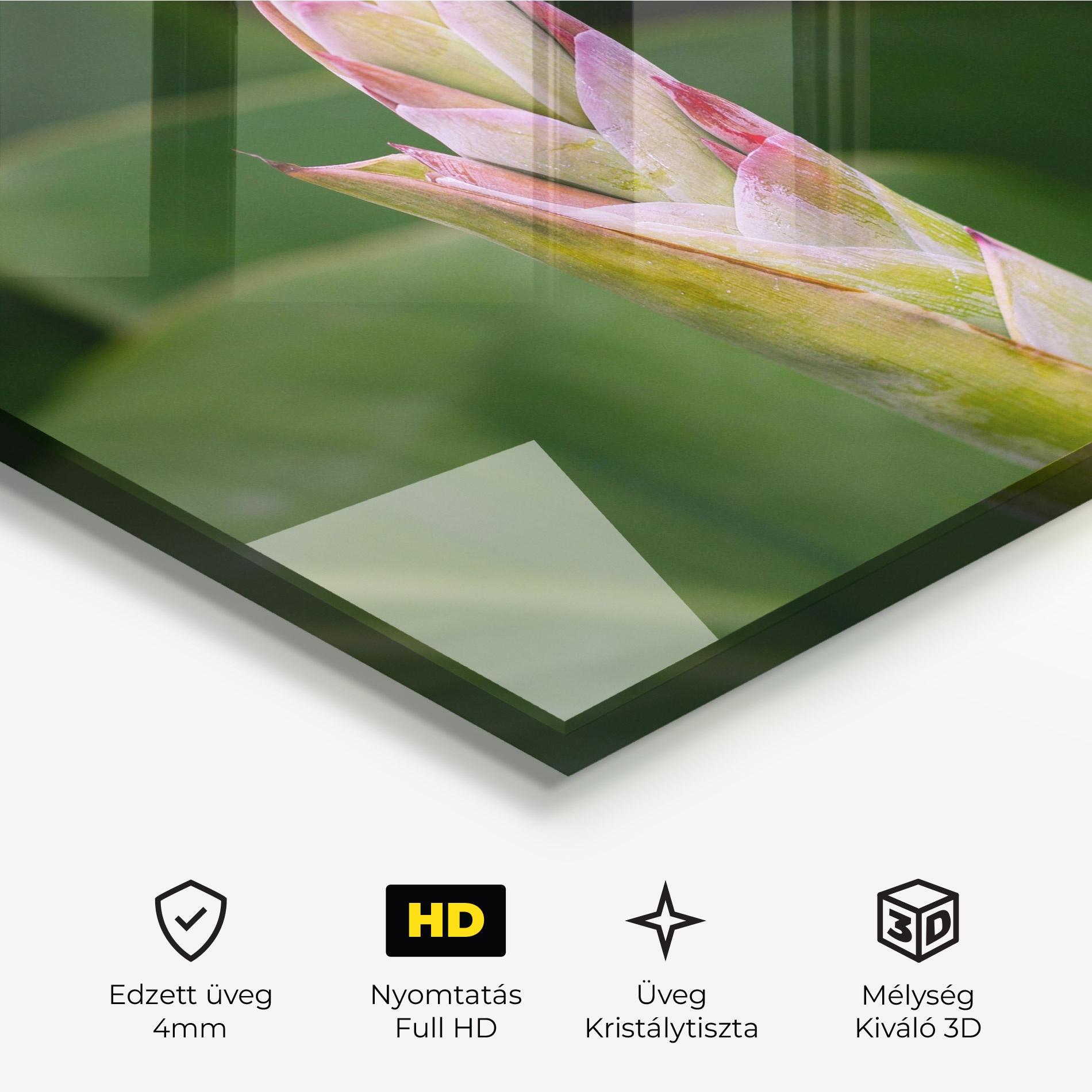 Üvegkép Light Pink Exotic mockup 3