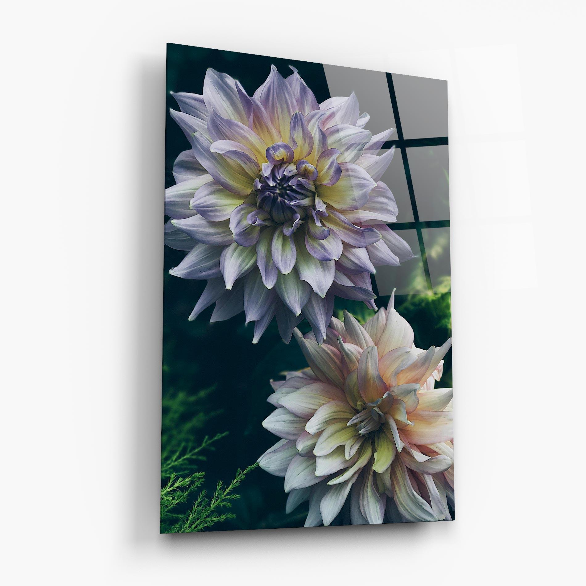 Üvegkép Dahlia Flowers mockup 6