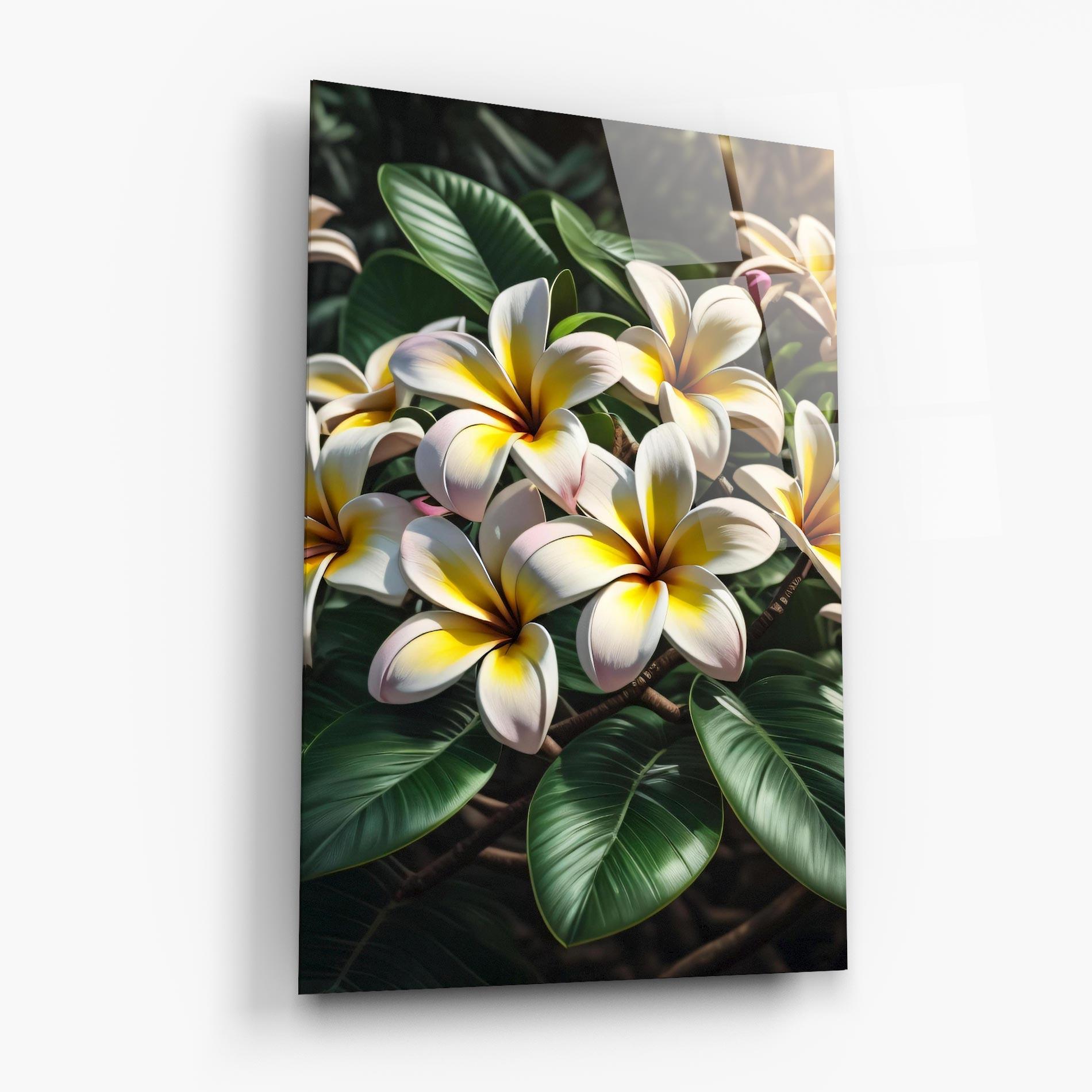 Üvegkép Exotic White Yellow mockup 6