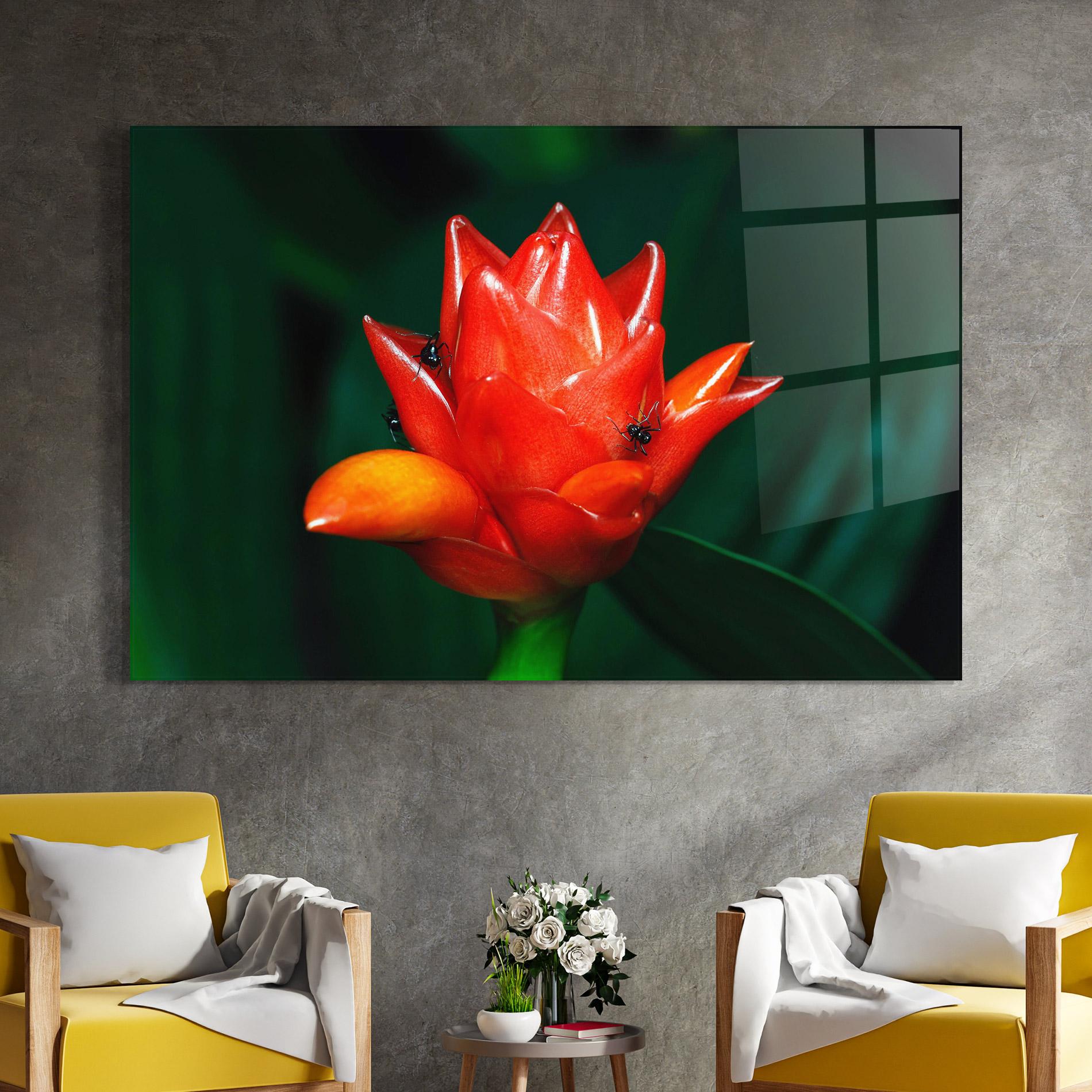 Üvegkép Cool Orange Exotic mockup 4