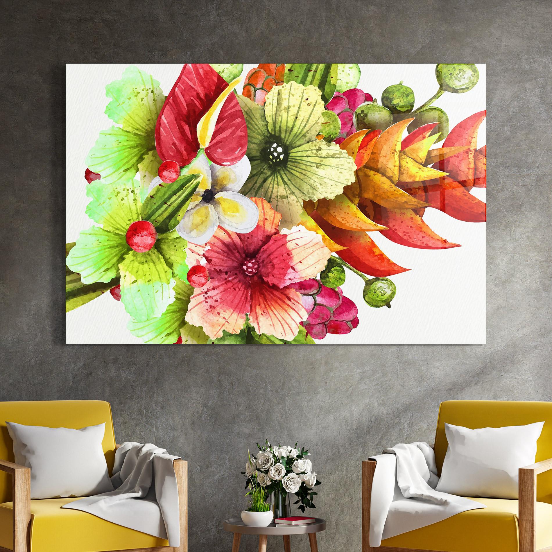 Üvegkép Exotic Green Orange mockup 4