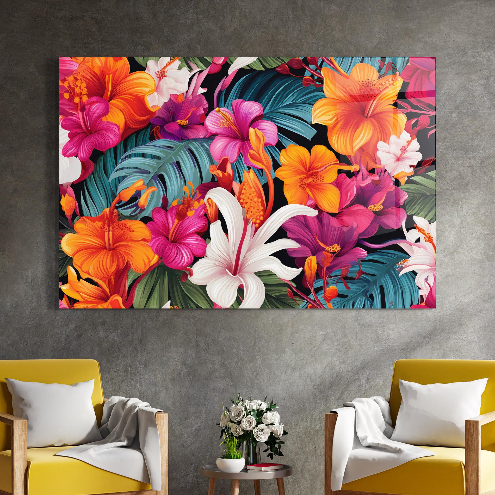 Üvegkép Exotic Patern mockup 4