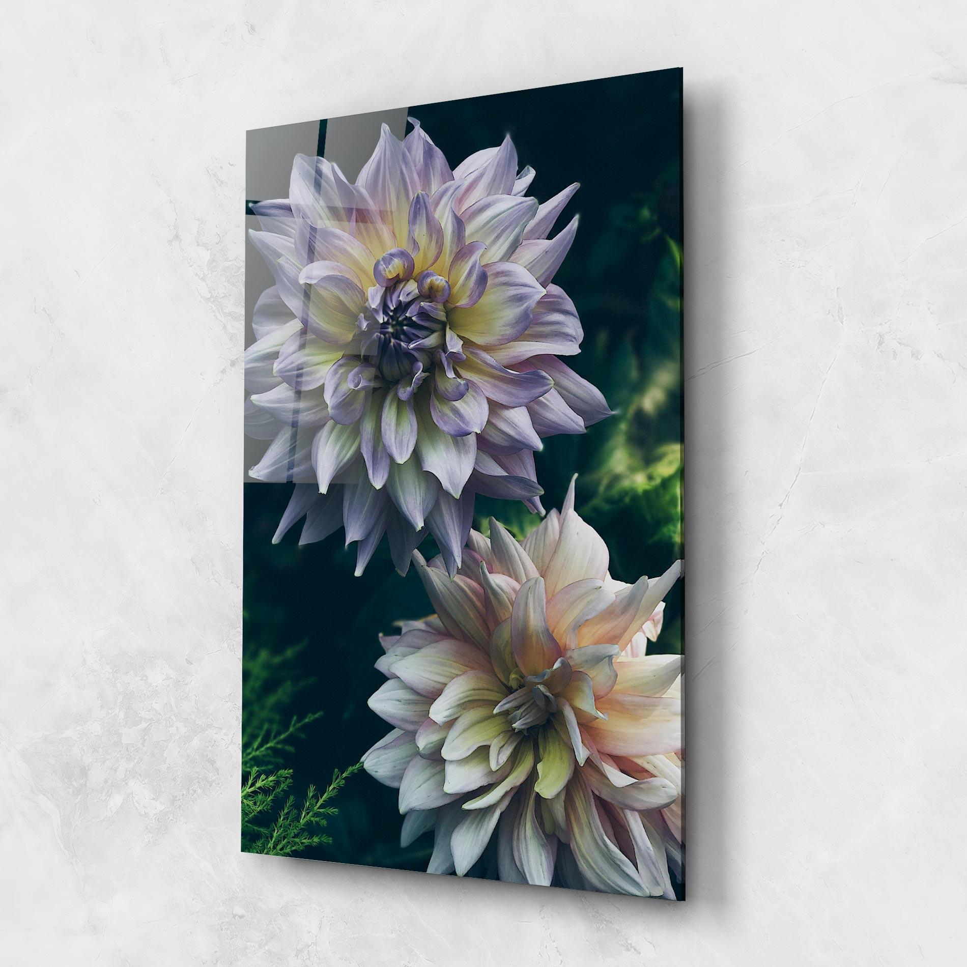 Üvegkép Dahlia Flowers mockup 1