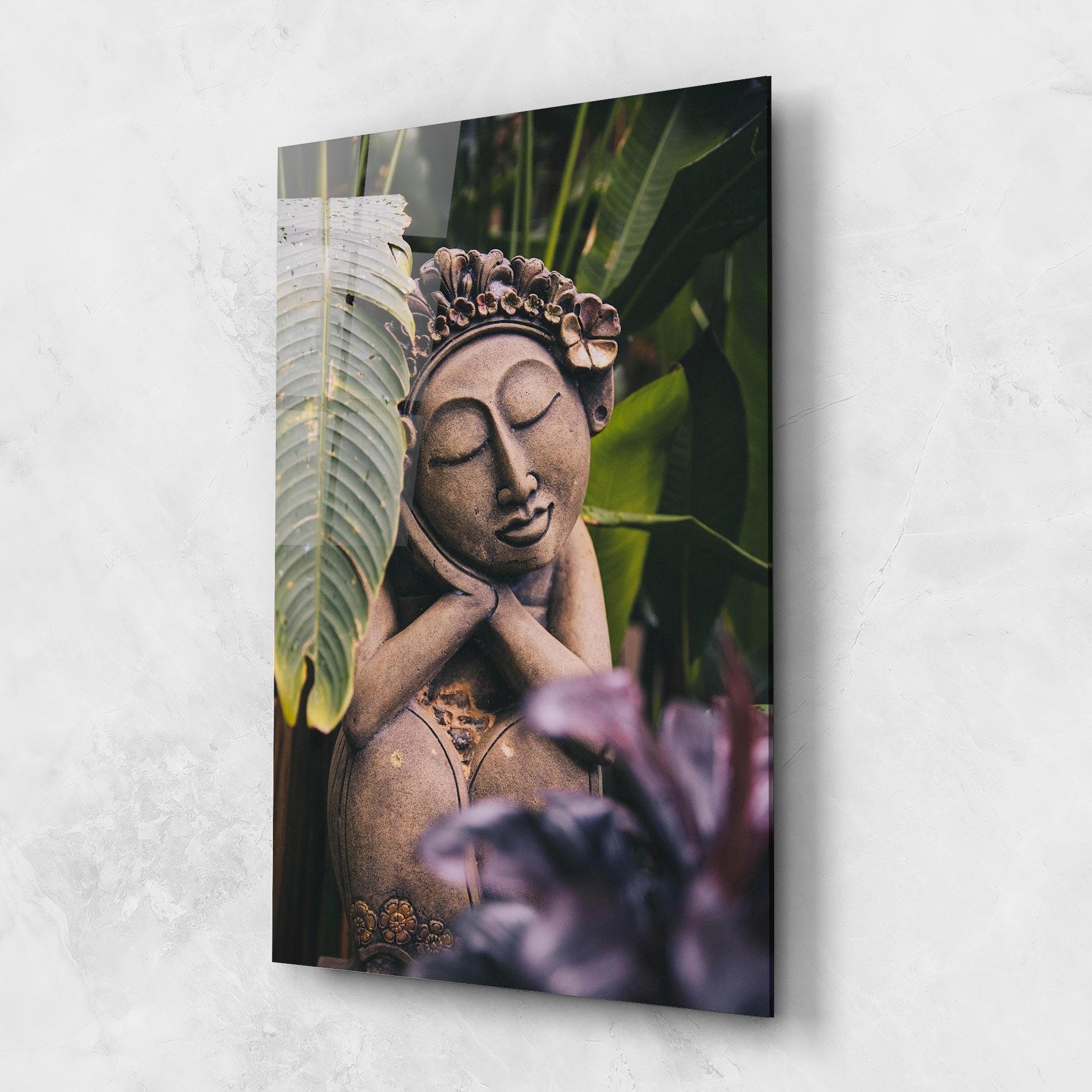 Üvegkép Exotic Statue mockup 1