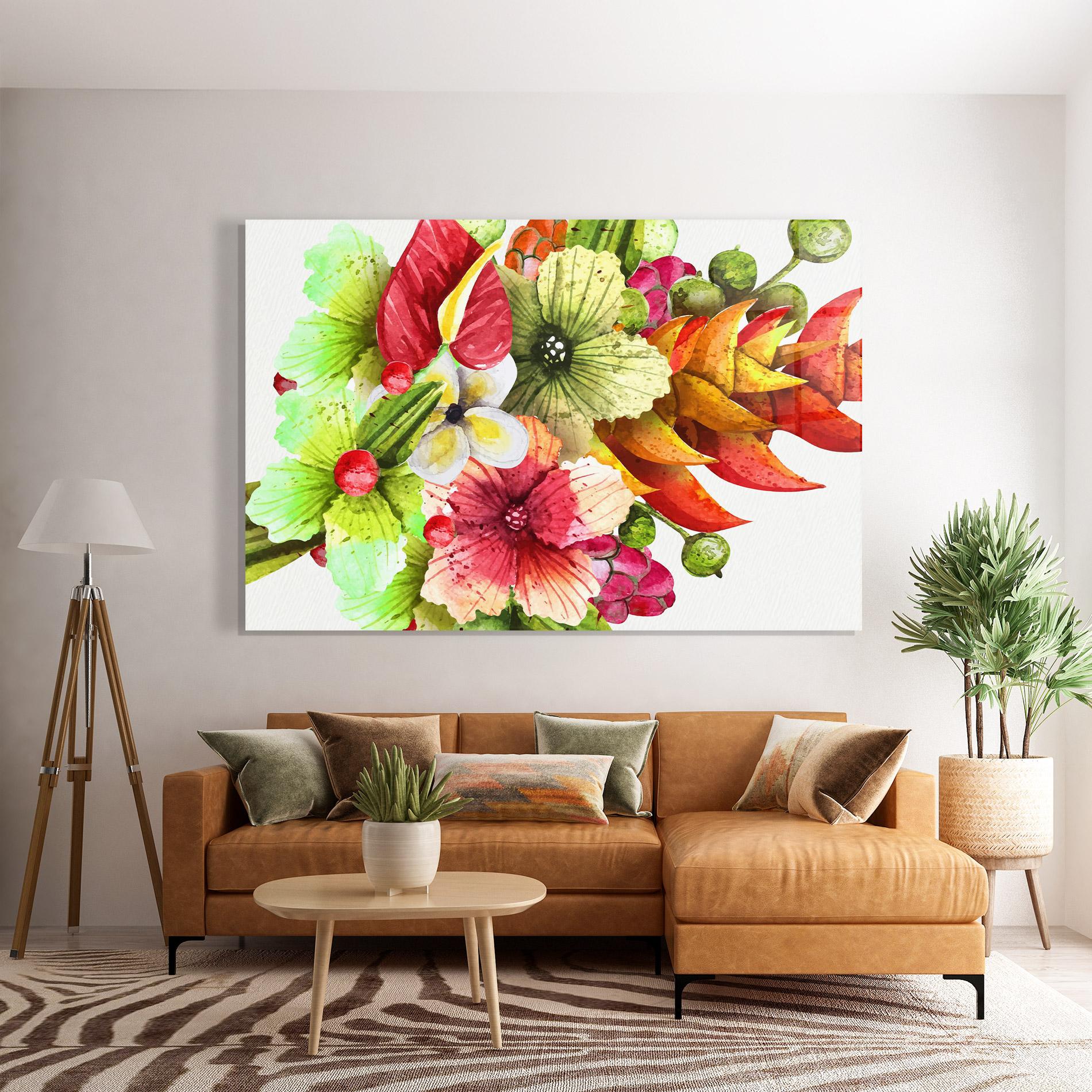 Üvegkép Exotic Green Orange mockup 7