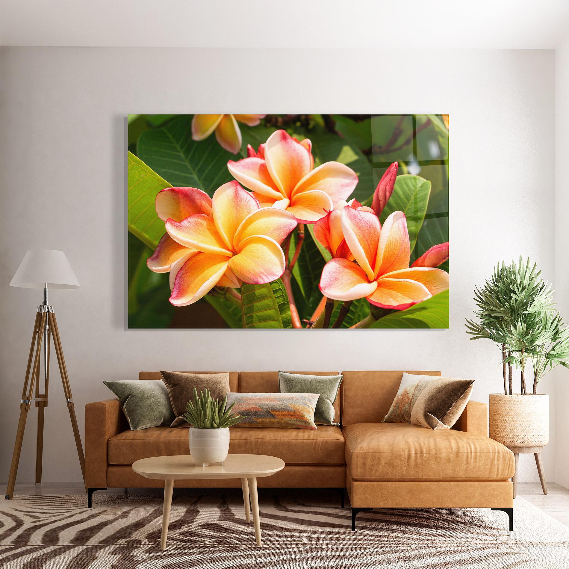 Üvegkép Pretty Plumeria mockup 7