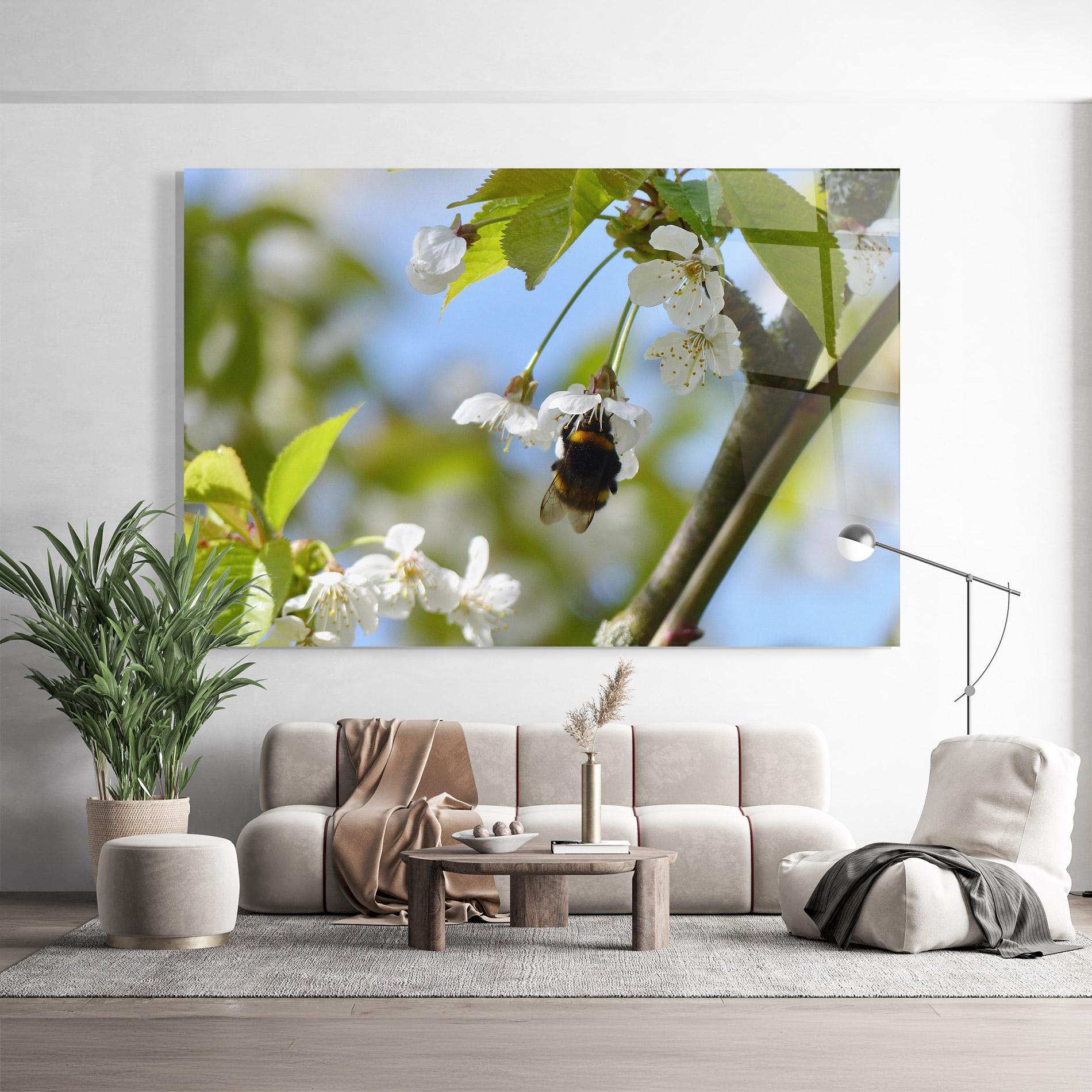 Üvegkép Bee Wild Tree mockup 9