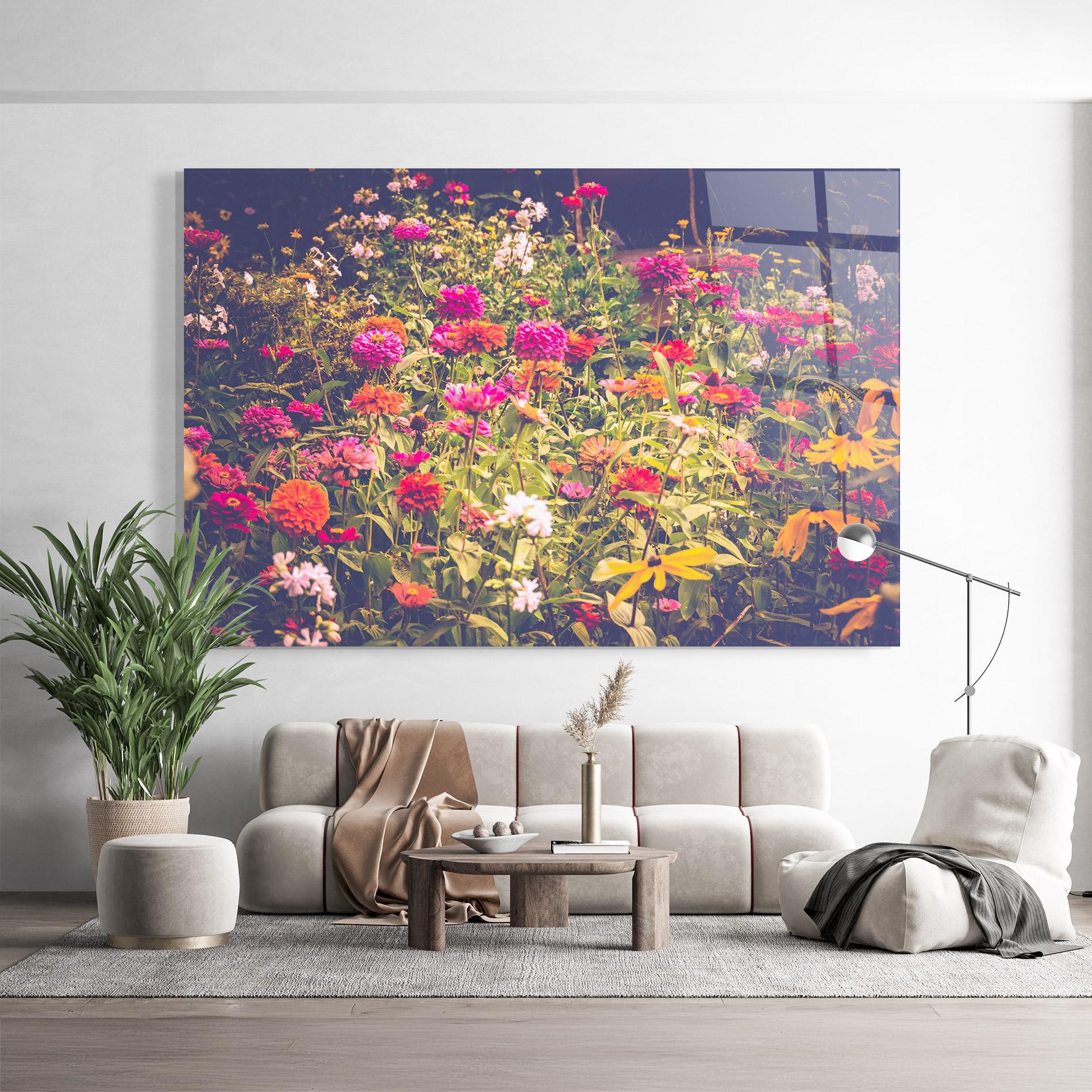 Üvegkép Colorful Wild Field mockup 9