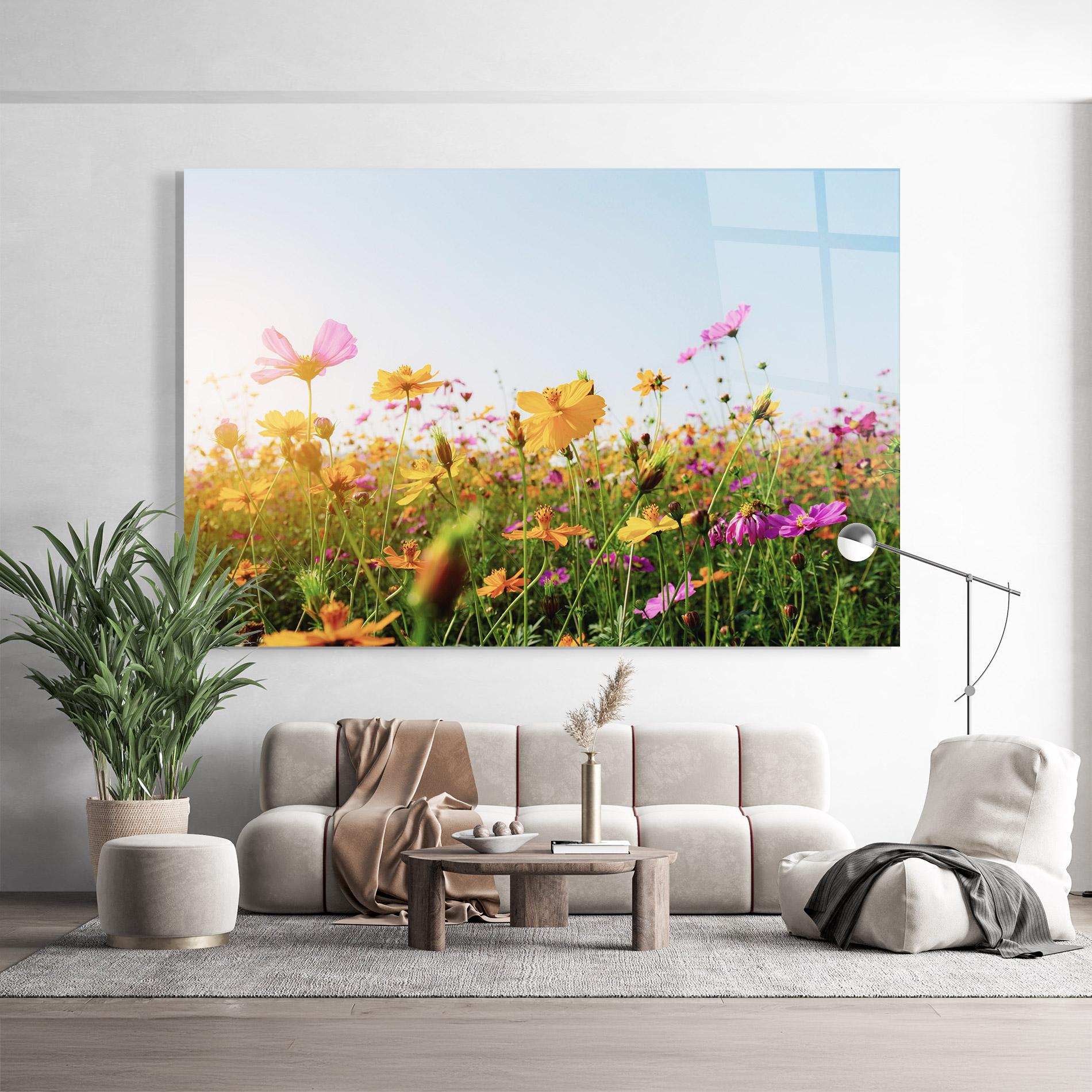 Üvegkép Cosmos Field Sunset mockup 9