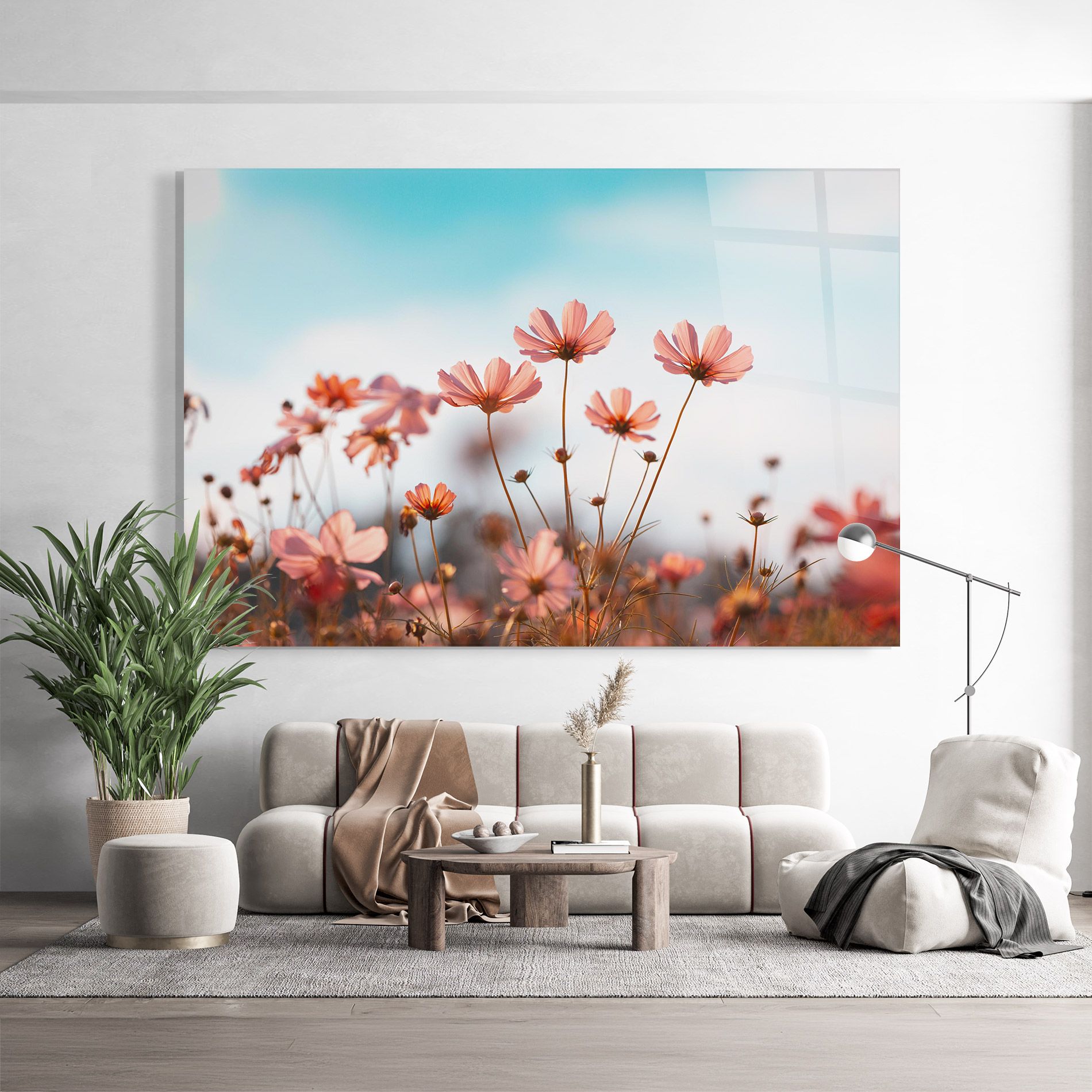 Cosmos Flowers Beautiful mockup 9