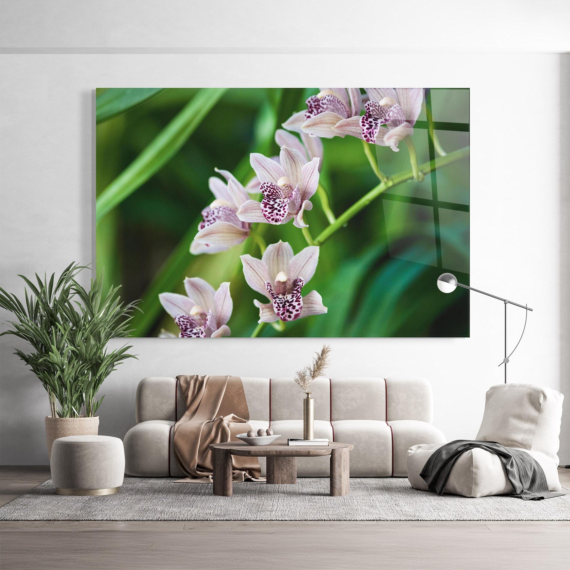Üvegkép Cymbidium Orchid mockup 9