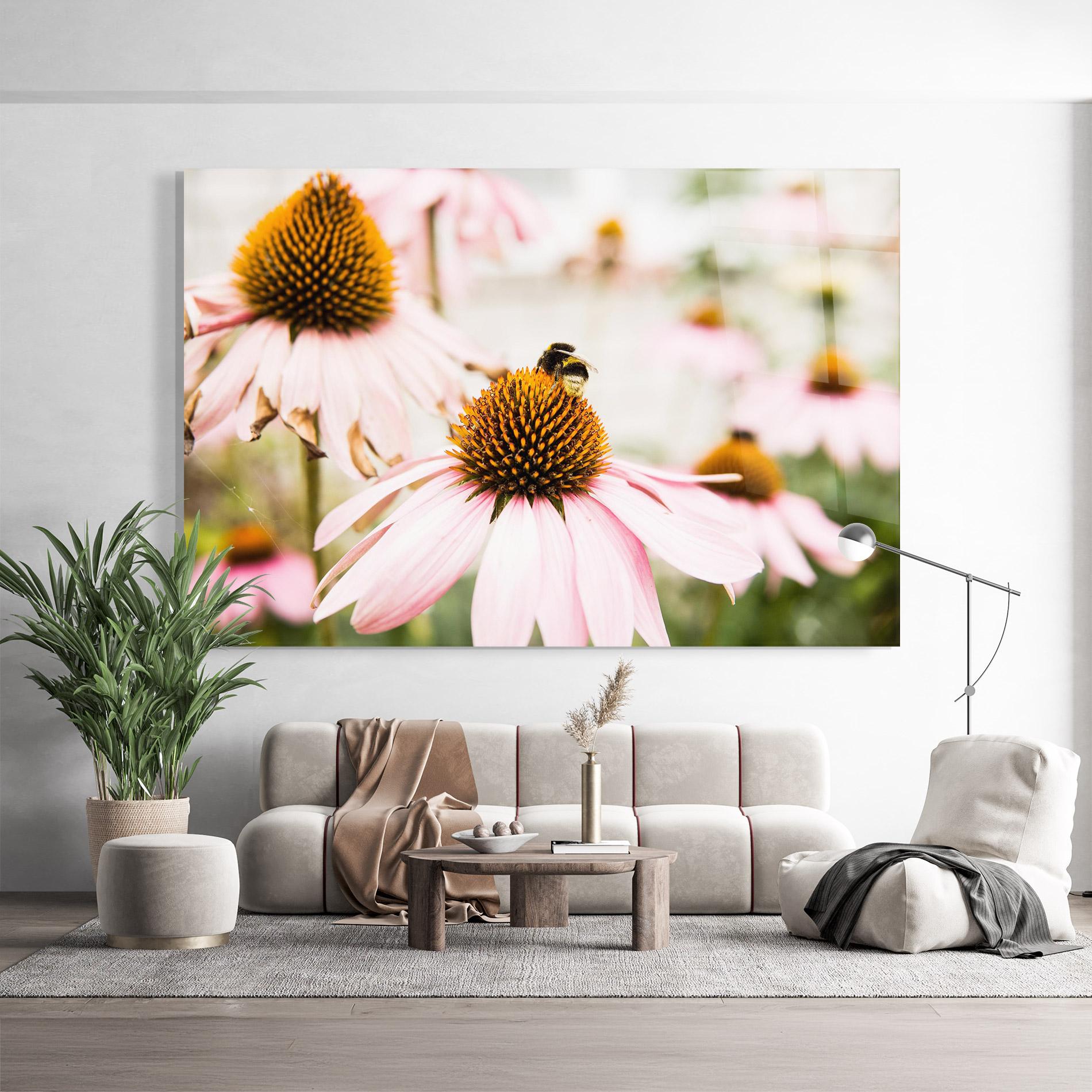 Üvegkép Daylight Flower mockup 9
