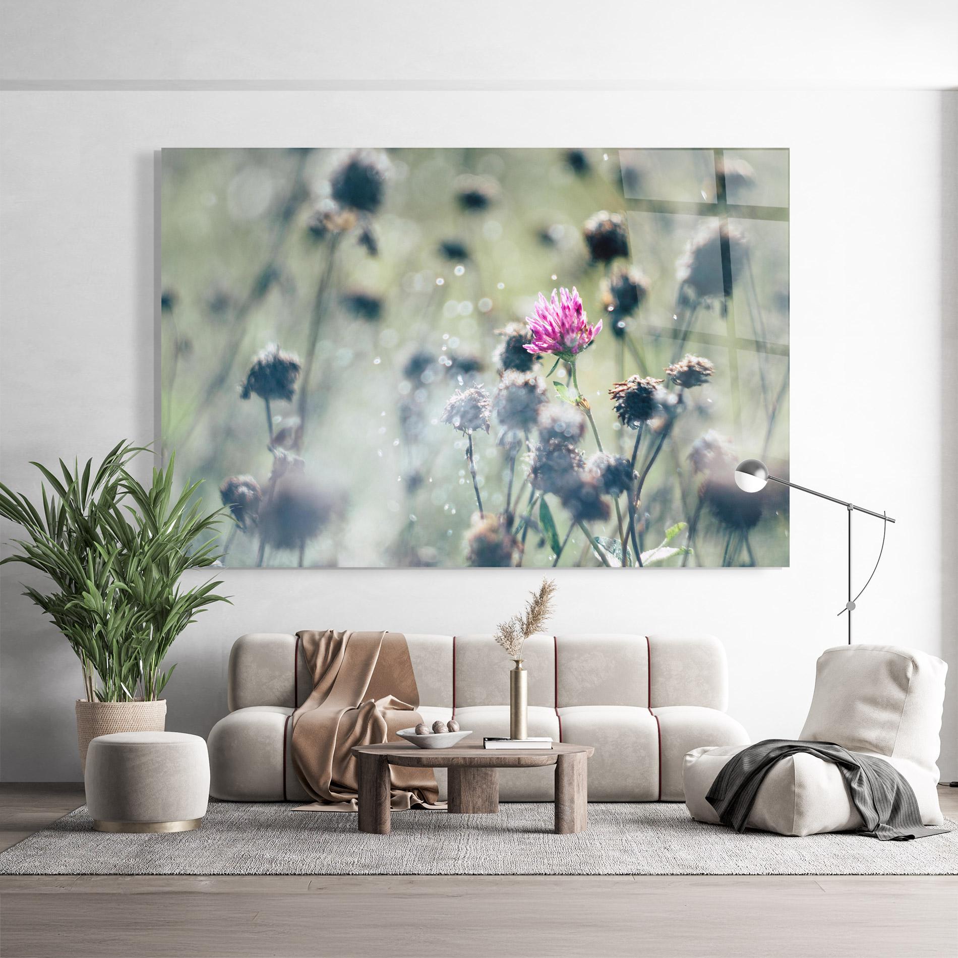 Üvegkép Dreamy Purple Flower mockup 9