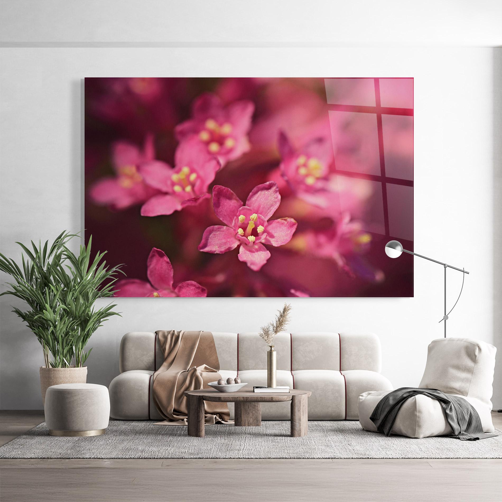 Üvegkép Flower Background mockup 9