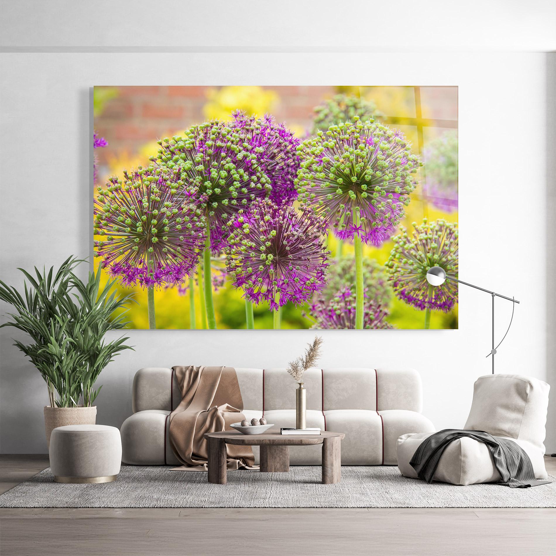 Üvegkép Green Purple Garden mockup 9