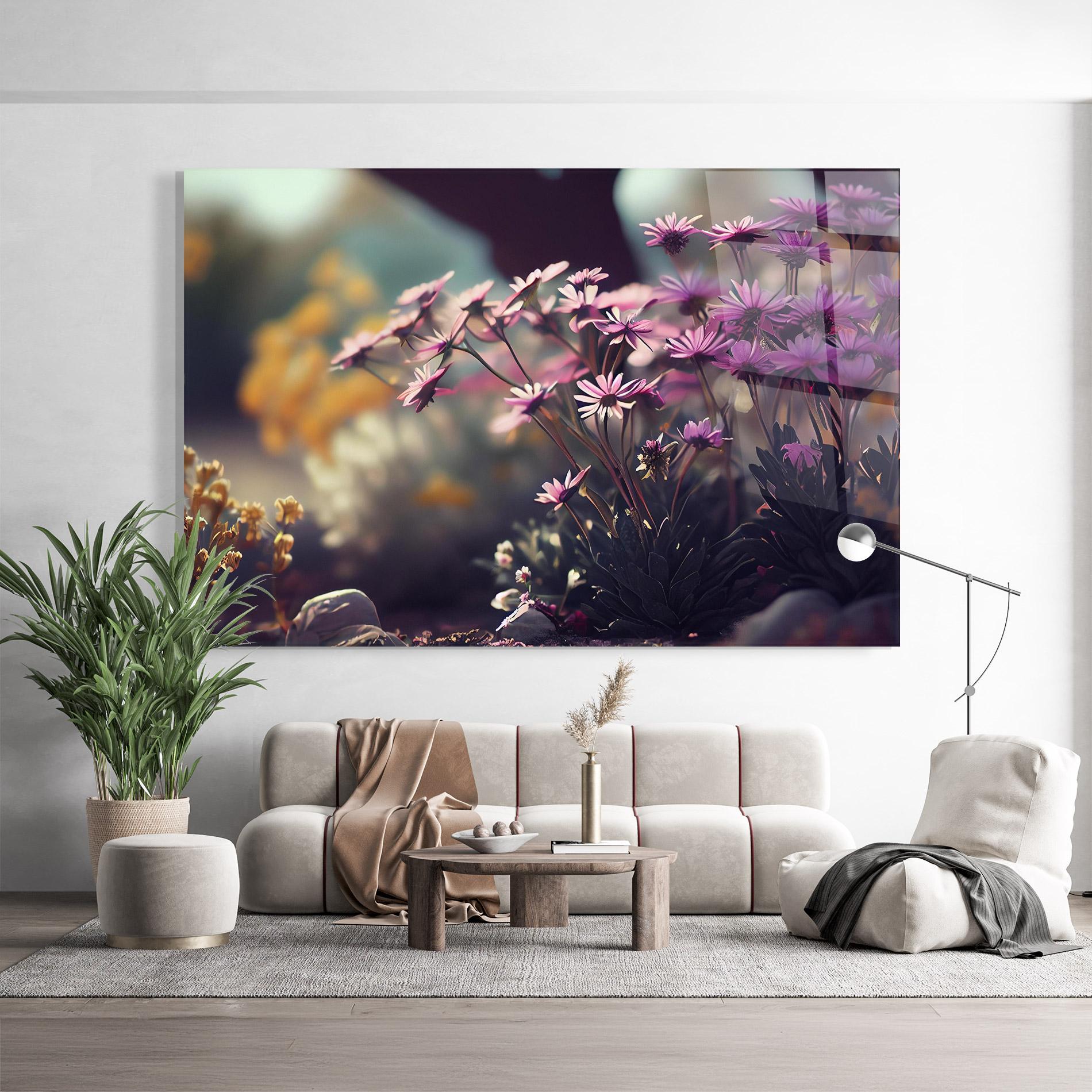 Üvegkép Vibrant Meadow mockup 9