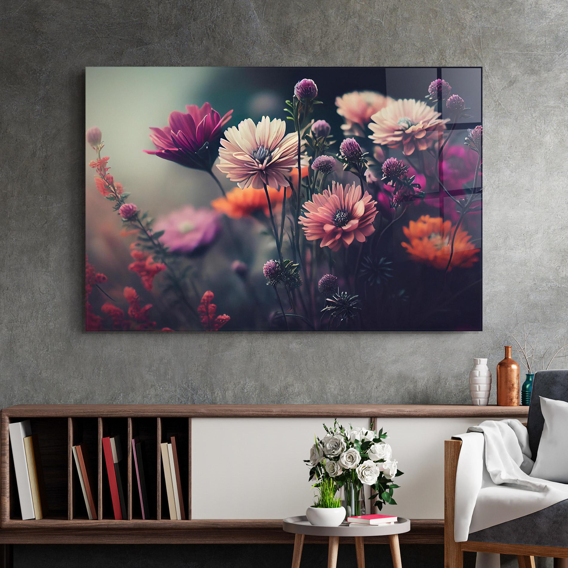 Üvegkép Beautiful Flower Garden mockup 2