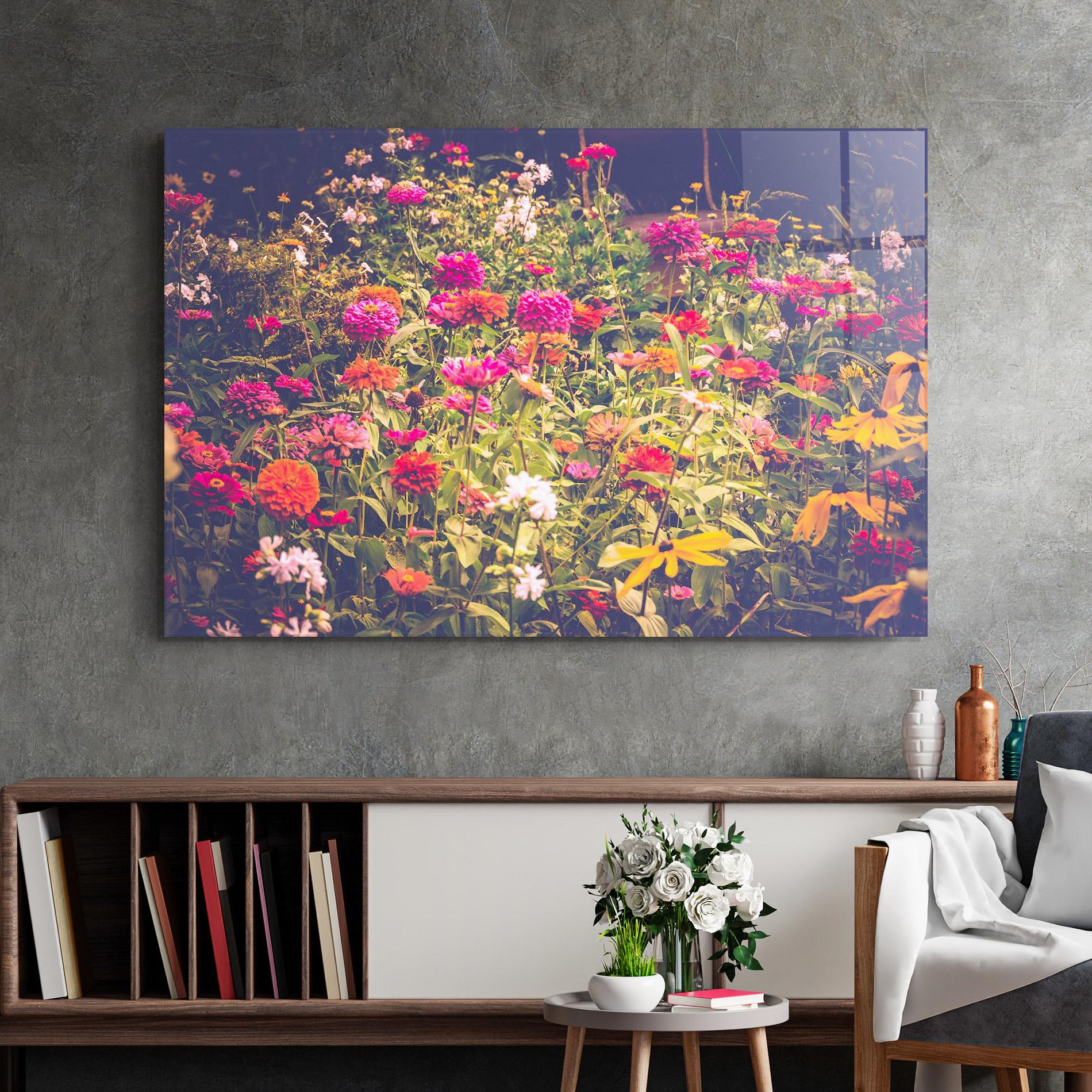 Üvegkép Colorful Wild Field mockup 2