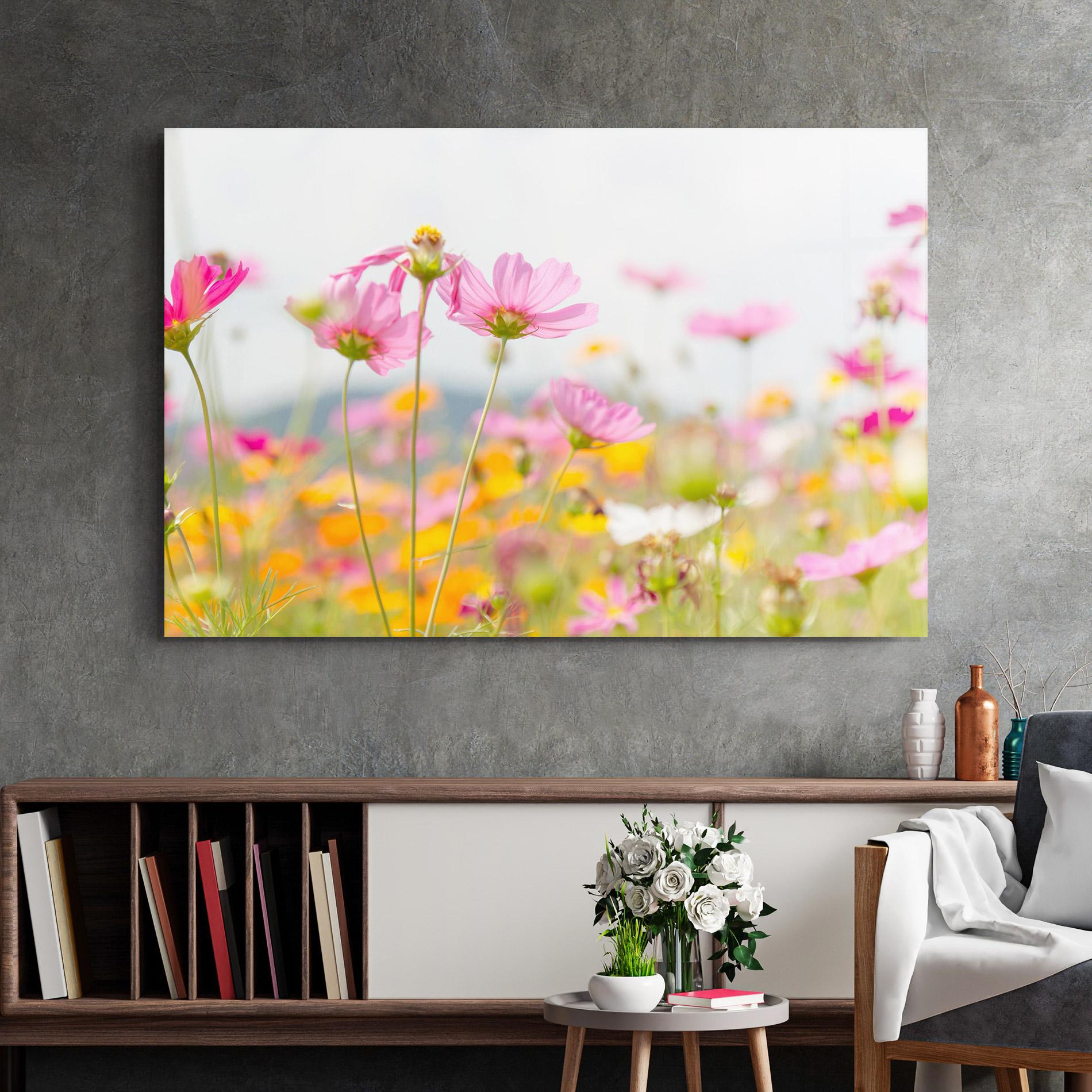 Üvegkép Cosmos Beauty Flowers mockup 2