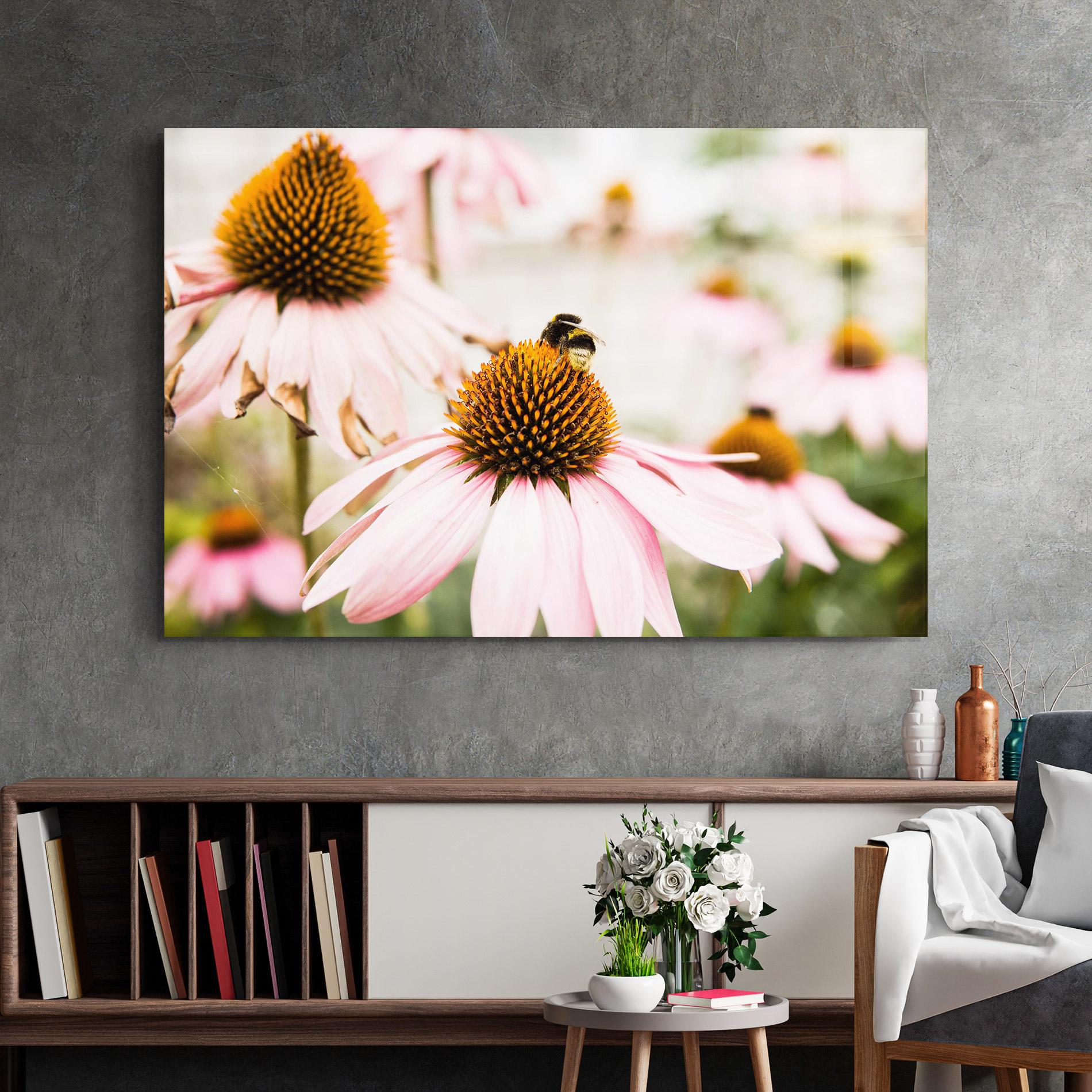 Üvegkép Daylight Flower mockup 2