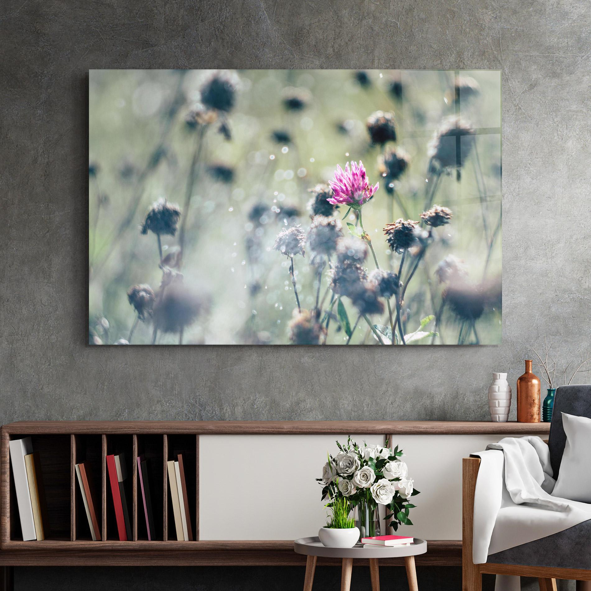 Üvegkép Dreamy Purple Flower mockup 2