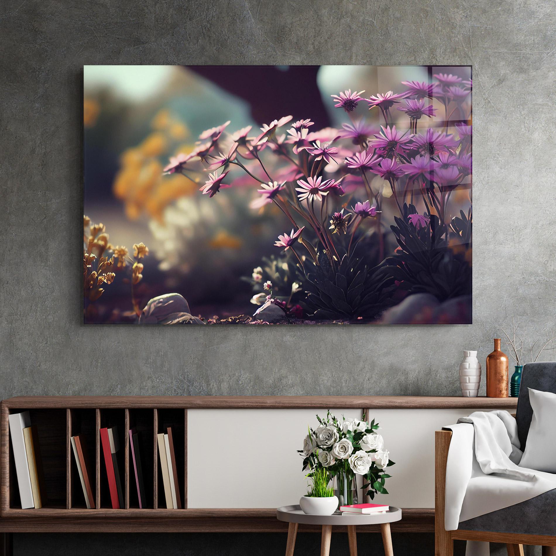 Üvegkép Vibrant Meadow mockup 2