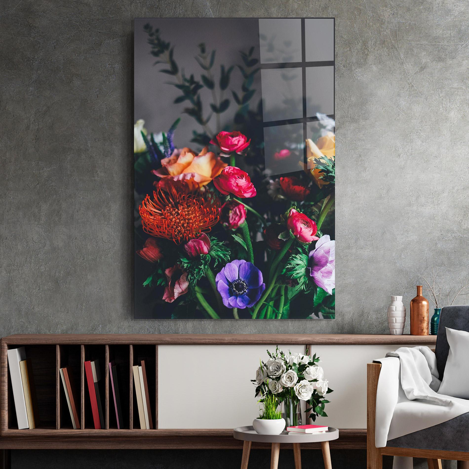 Üvegkép Flower Garden mockup 2